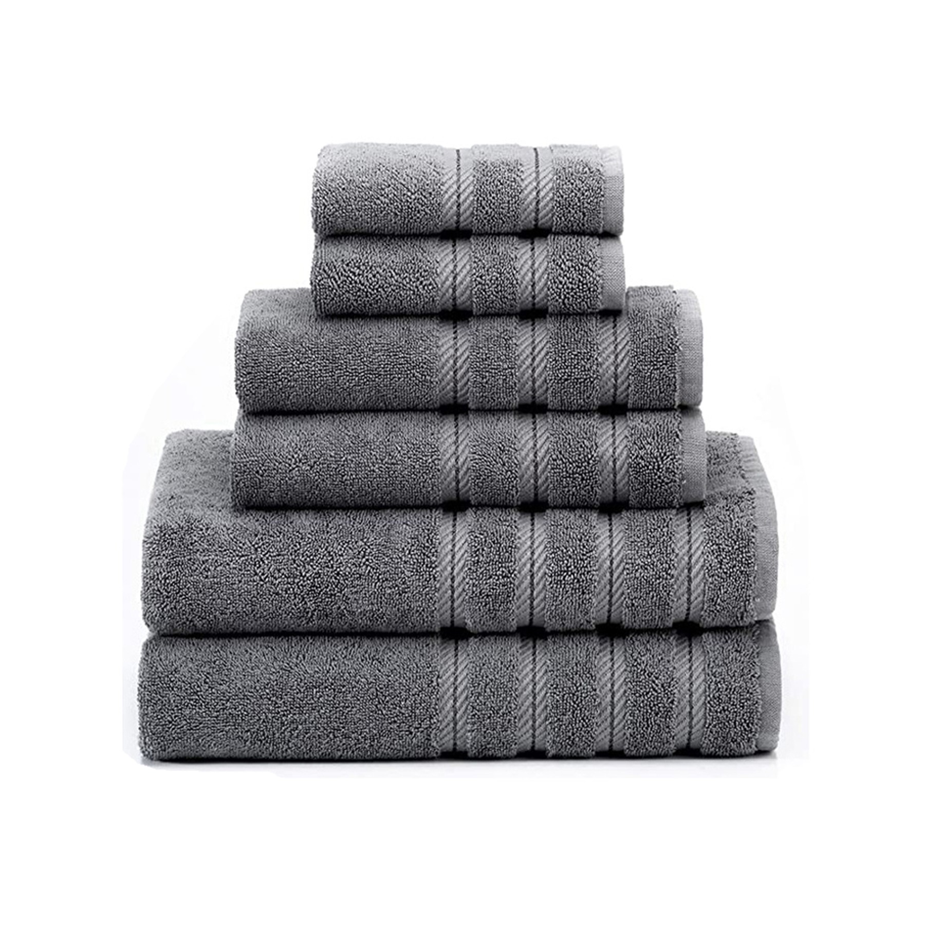 100% Cotton 6 Pieces Towel Set 4
