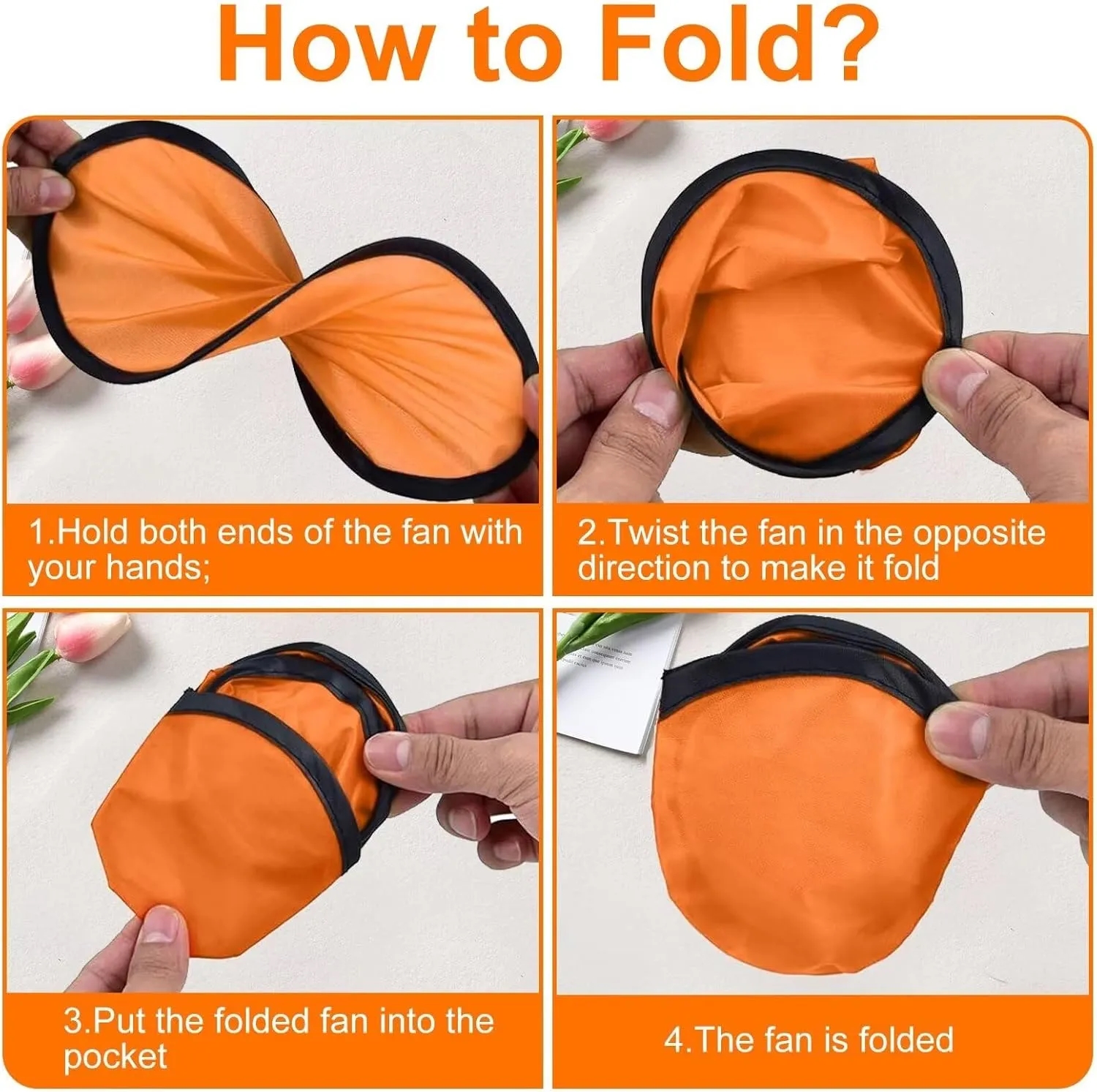 Foldable Flying Disc Fans with Bags 7