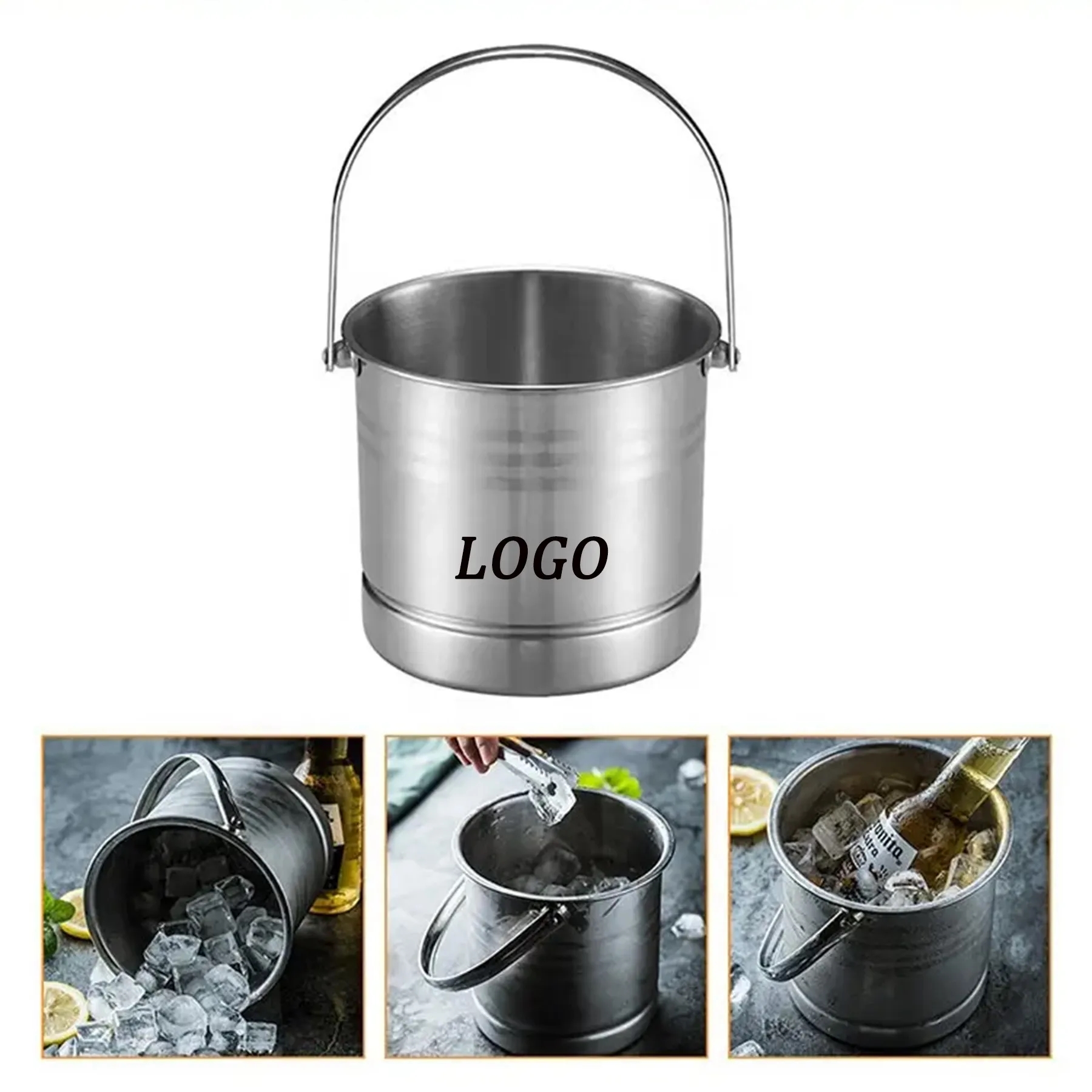 Stainless Steel Bucket Ice Container 2