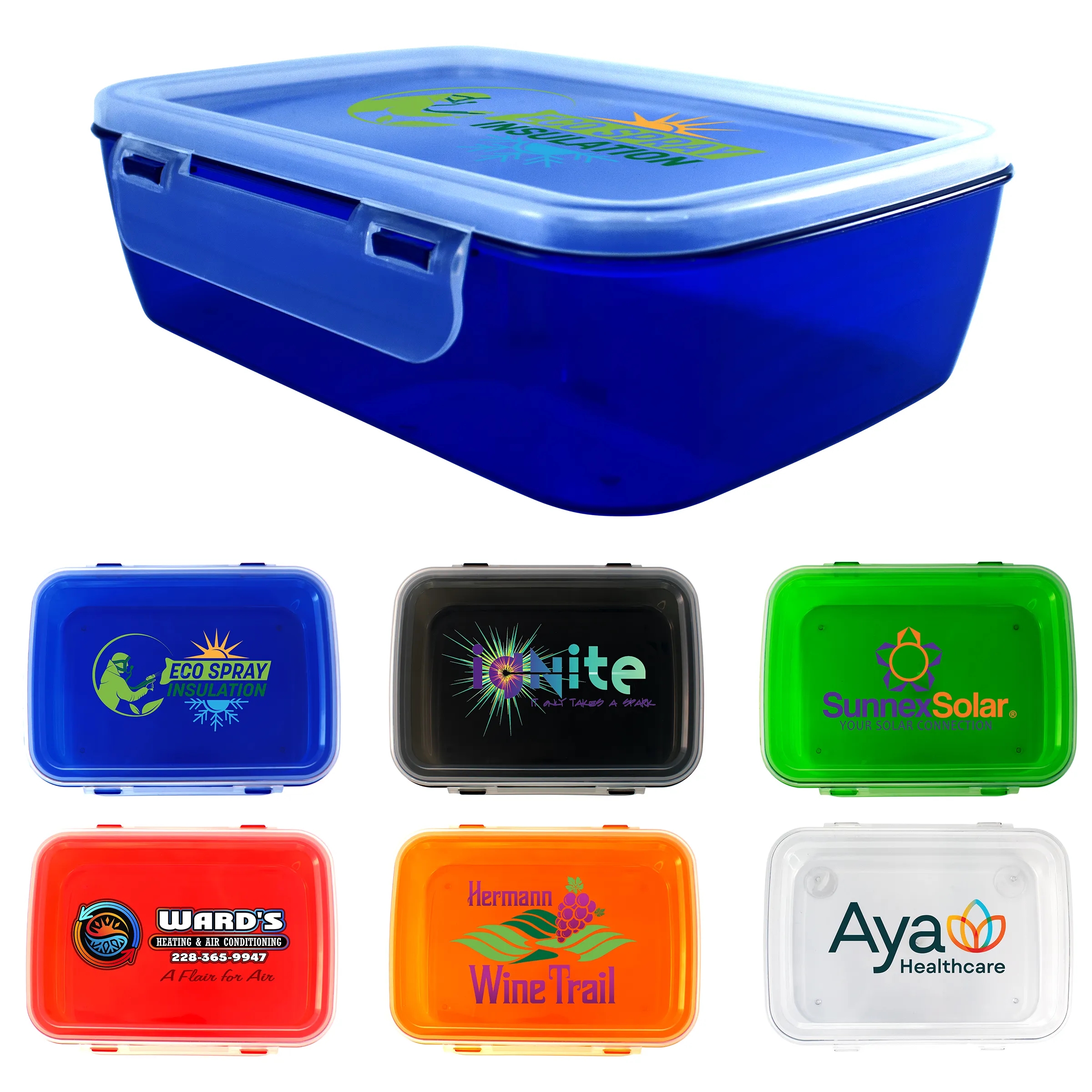 Full Color Clip Top Lunch Container