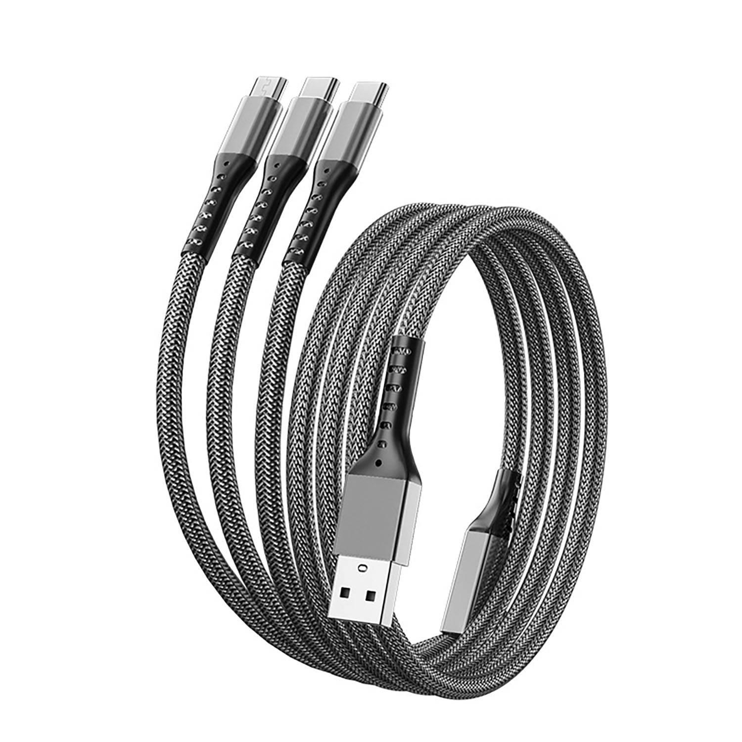48-Inches Braided 3-in-1 Charging Cable 5