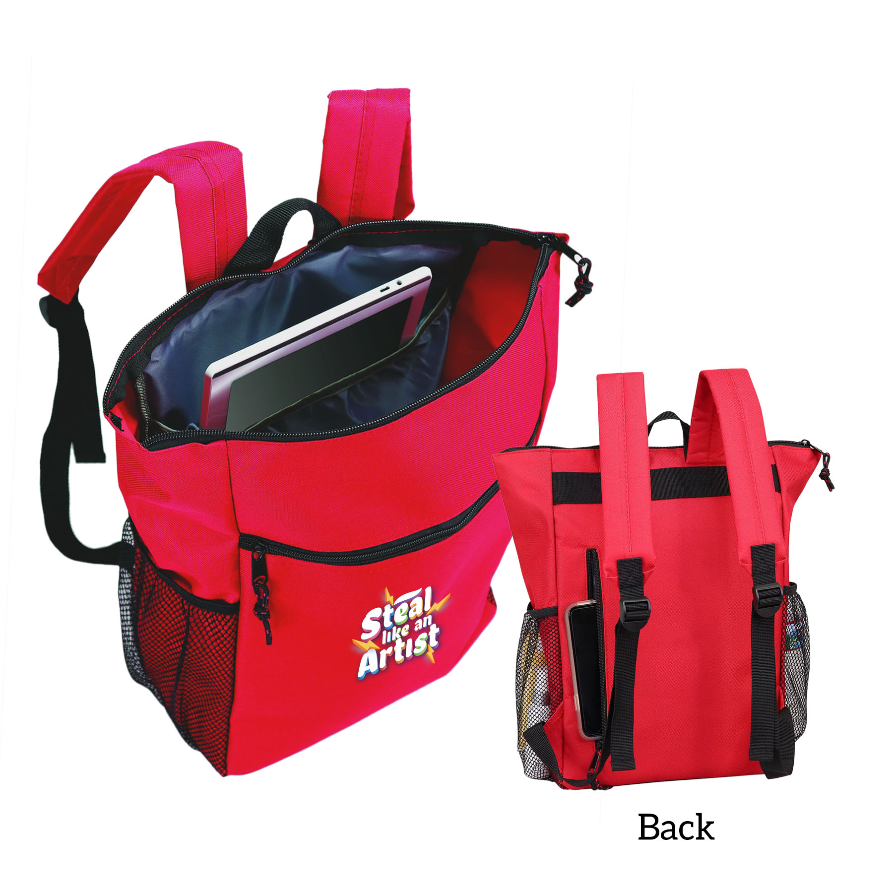 600D polyester Computer Backpack 7