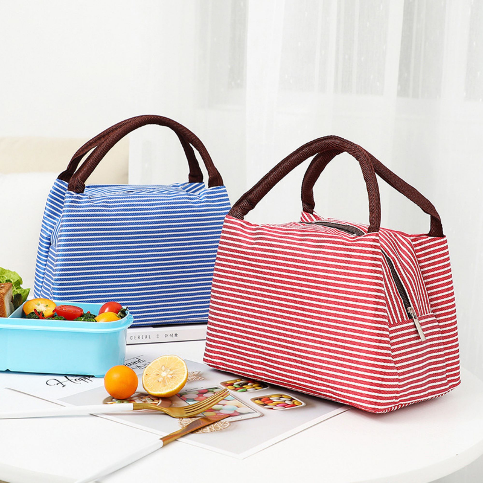 Lunch Cooler With Zip Closure 1
