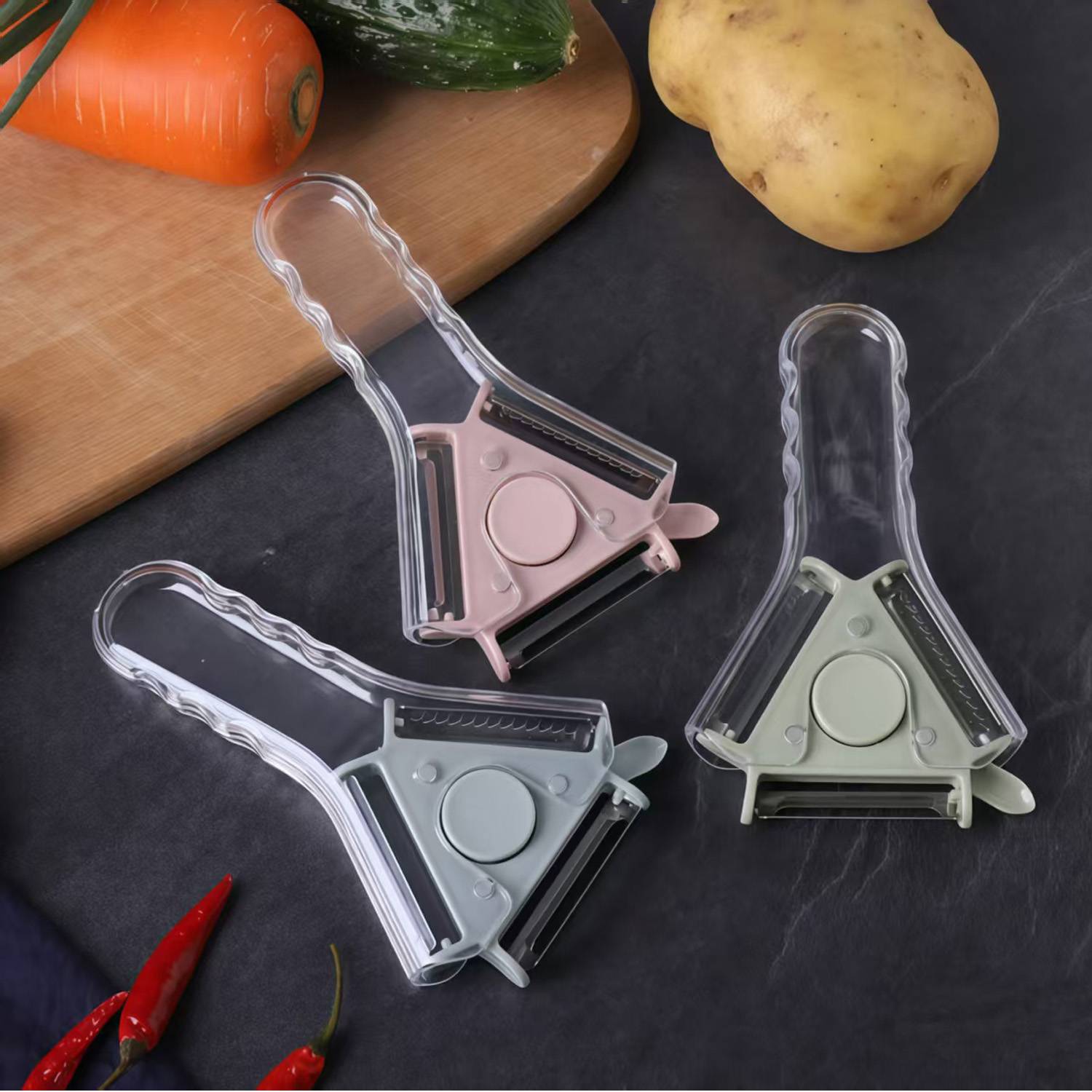 3 in 1 Peeler Slicer Shredder Kitchen Tool 11