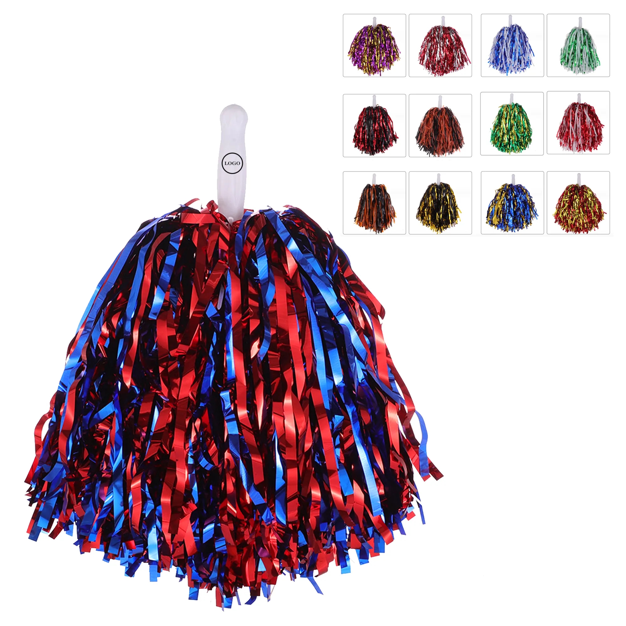 Custom 12" Cheerleading Handle Pom 3