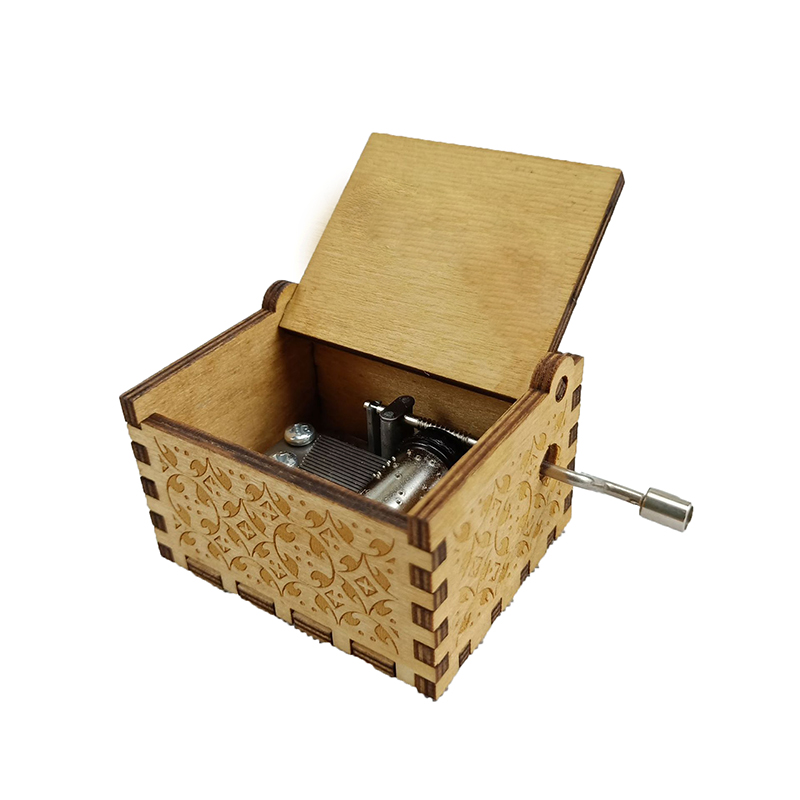 Wooden Hand-cranked Music Box 4