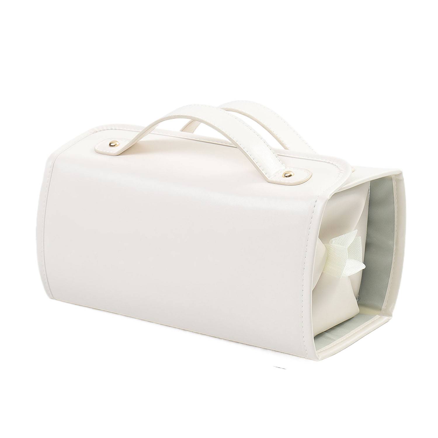 Portable PU Leather Travel Cosmetic Bag Detachable Pouches 9