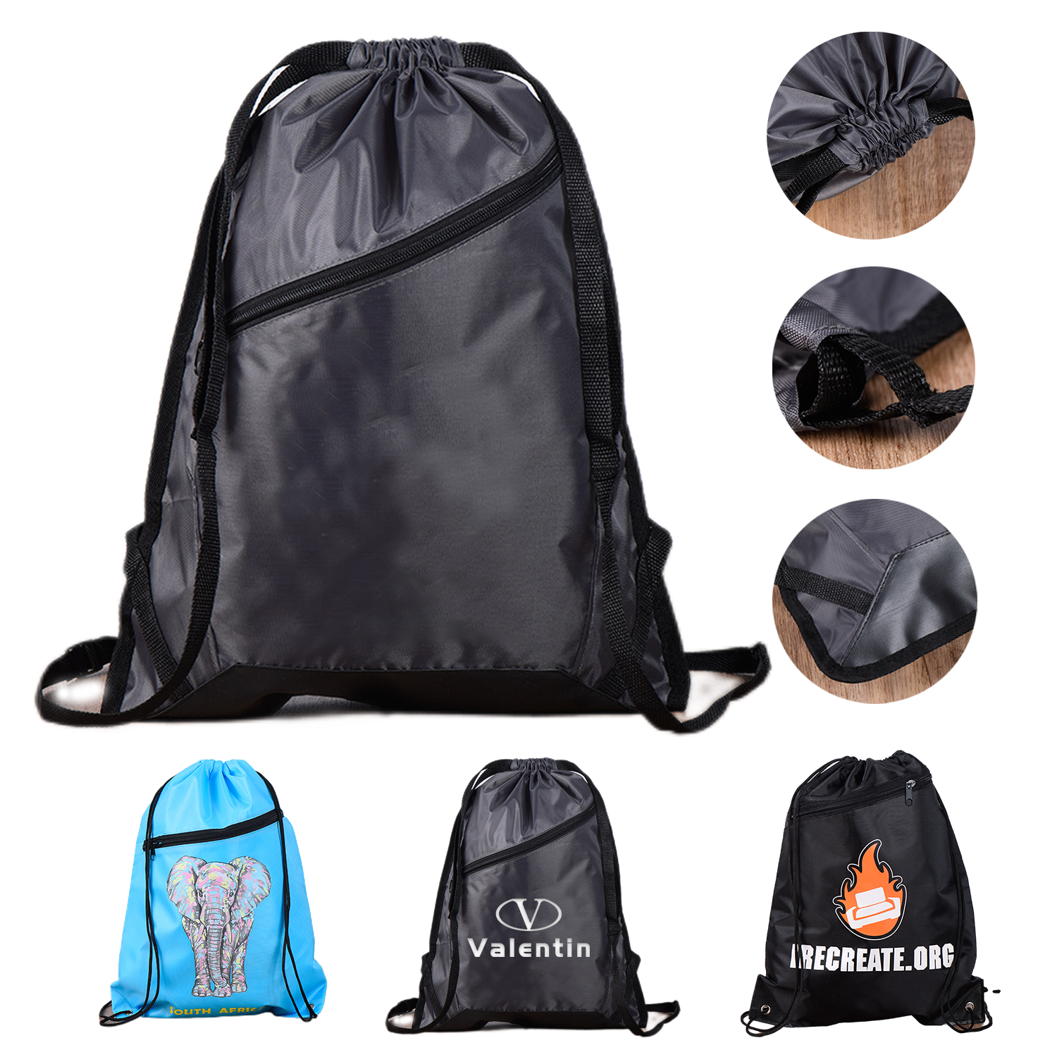 Polyester Drawstring Backpack 2