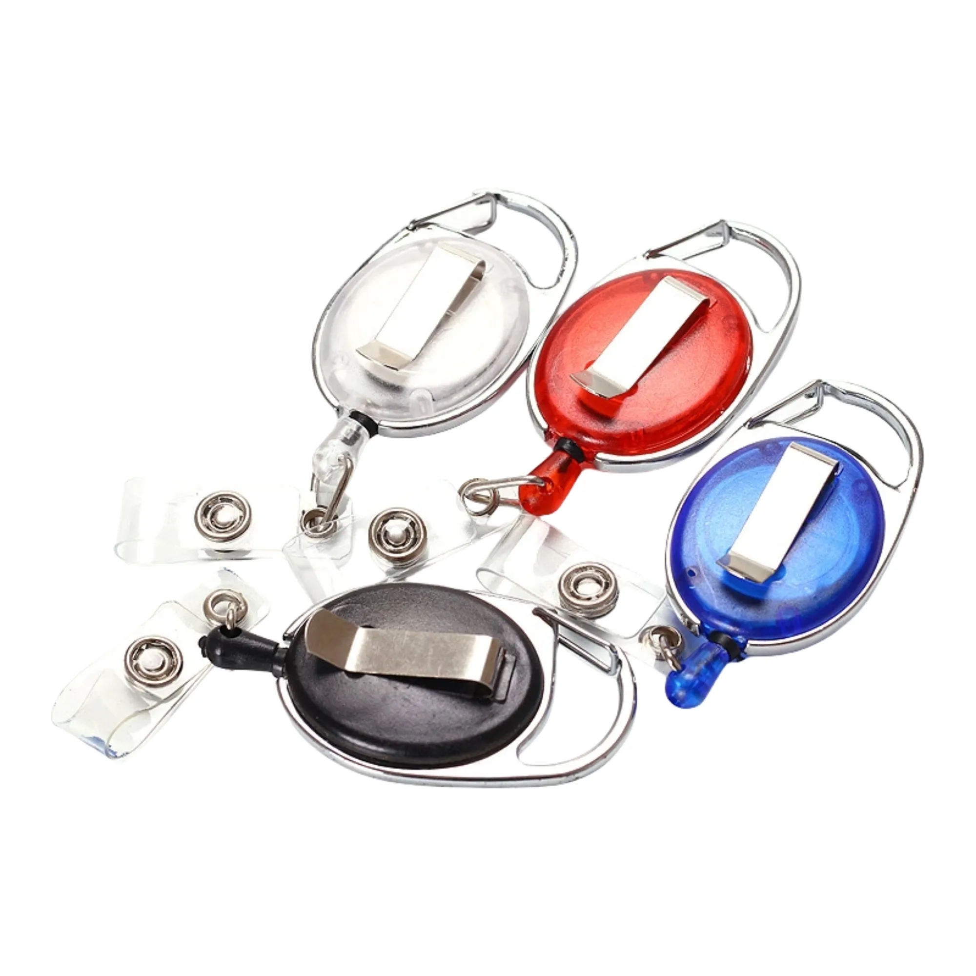 2-In-1 Retractable Badge Hanging Keychain with Clip 1