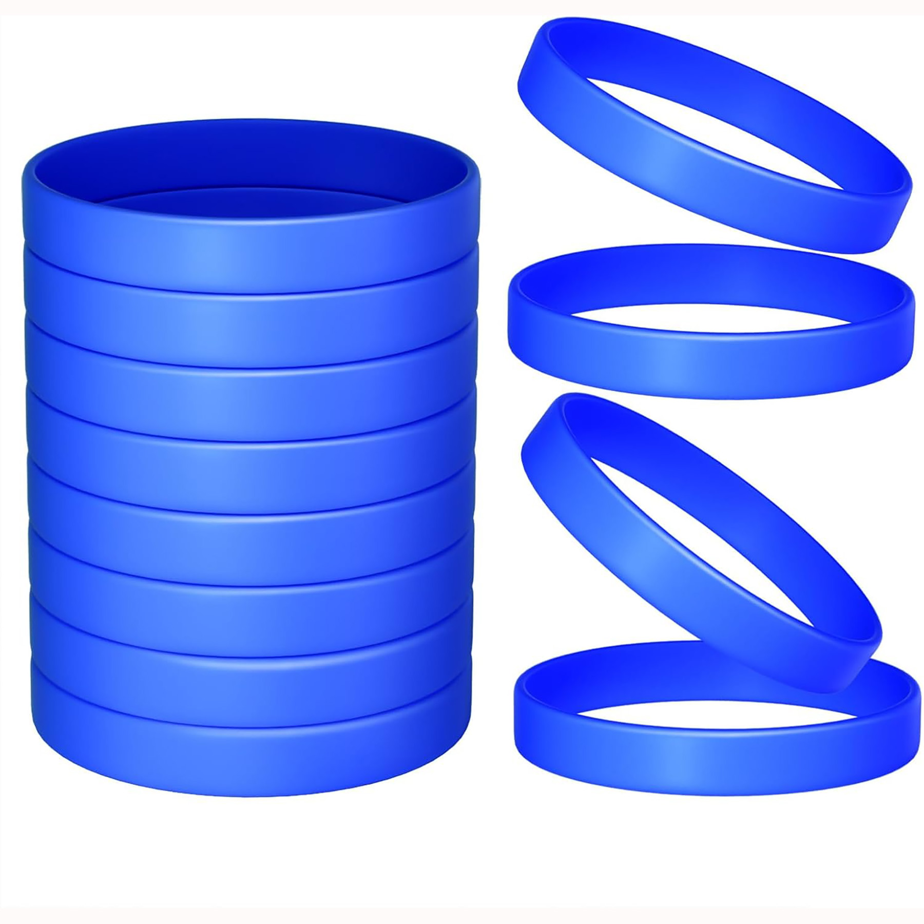 Color Blank Rubber Wristbands 13