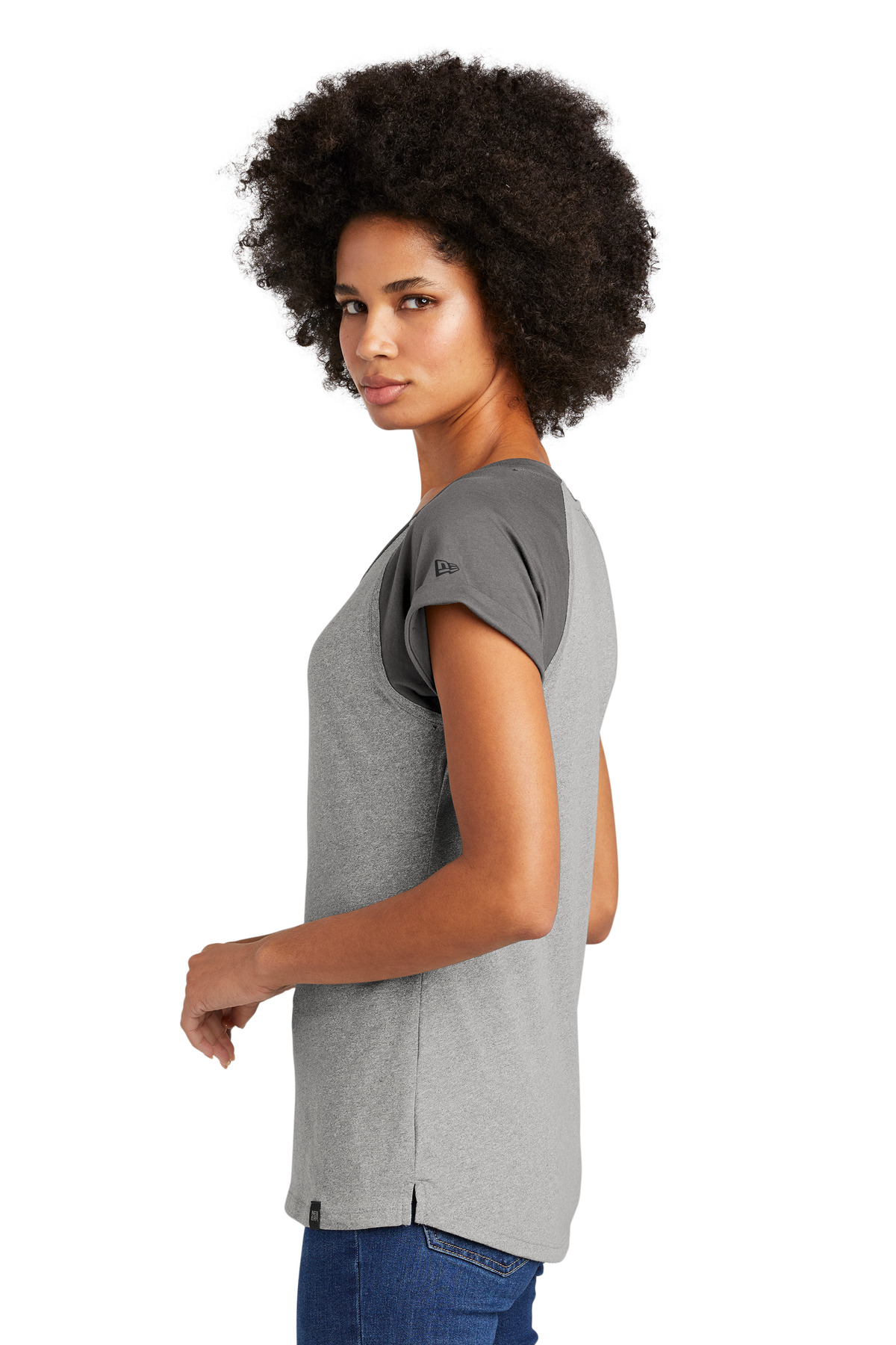 New Era Women's Heritage Blend Varsity Tee. LNEA107 20