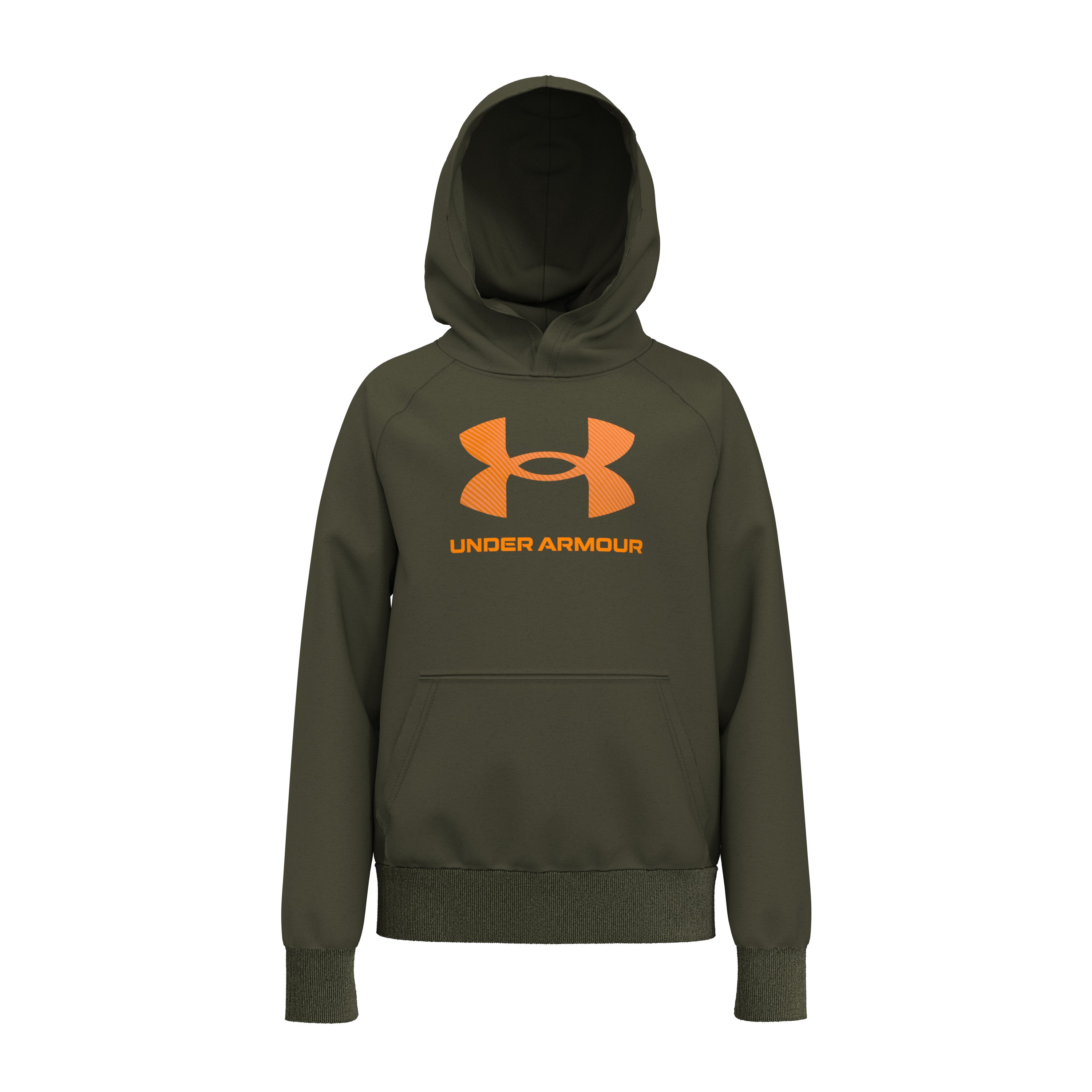 Boys' UA Rival Fleece Big Logo Print Fill Hoodie 4