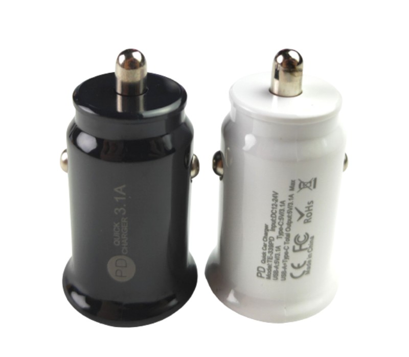 Dual Port Type-C USB Car Charger 5
