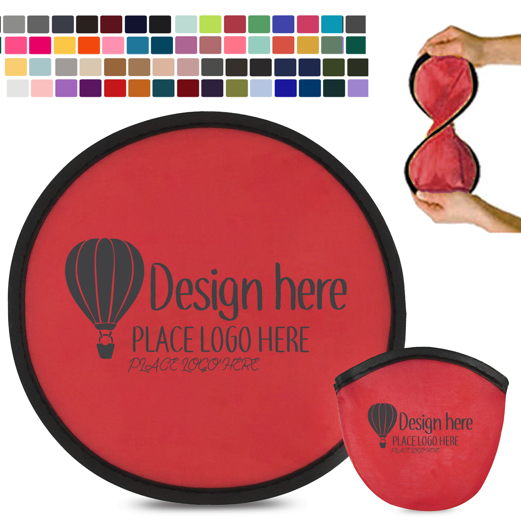 10" Round Flying Discs Fan With Pouch 3