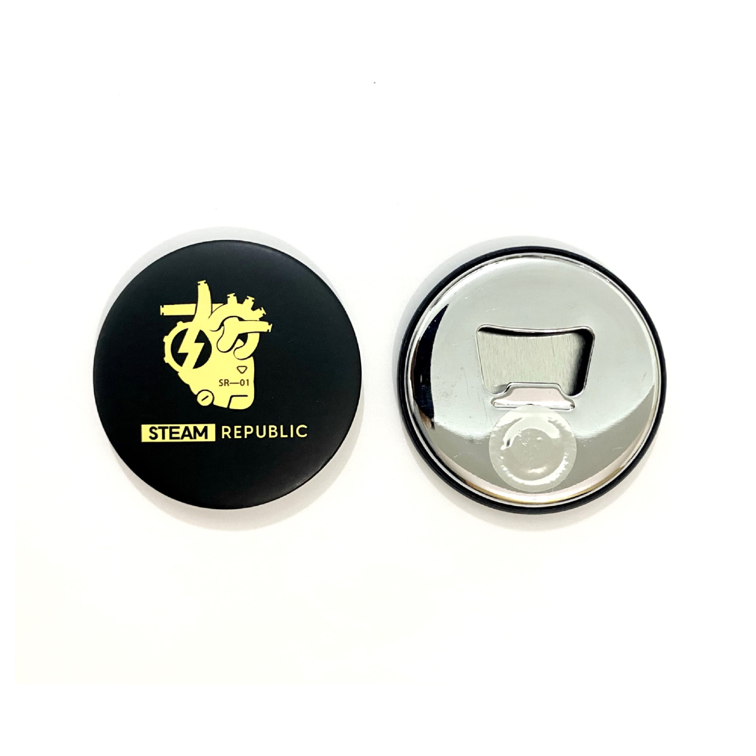 Round Tin Bottle Opener Fridge Magnet 3