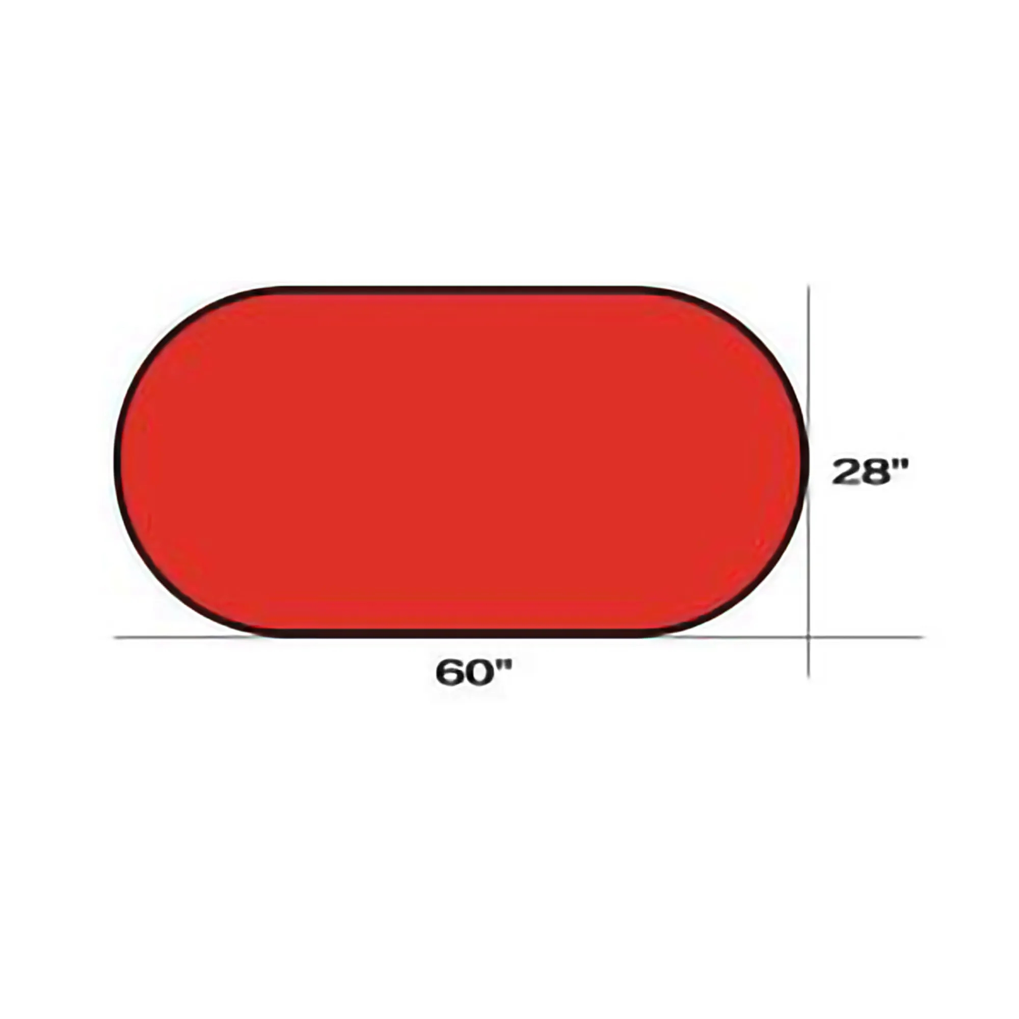 MOQ 1PCS Oval A frame Pop Out Horizontal Double Sided Banner 2