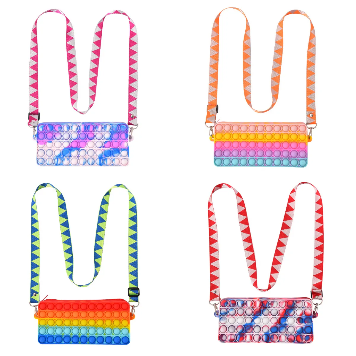 Pencil Case Sensory Silicone Bubble Toy Stationery 3