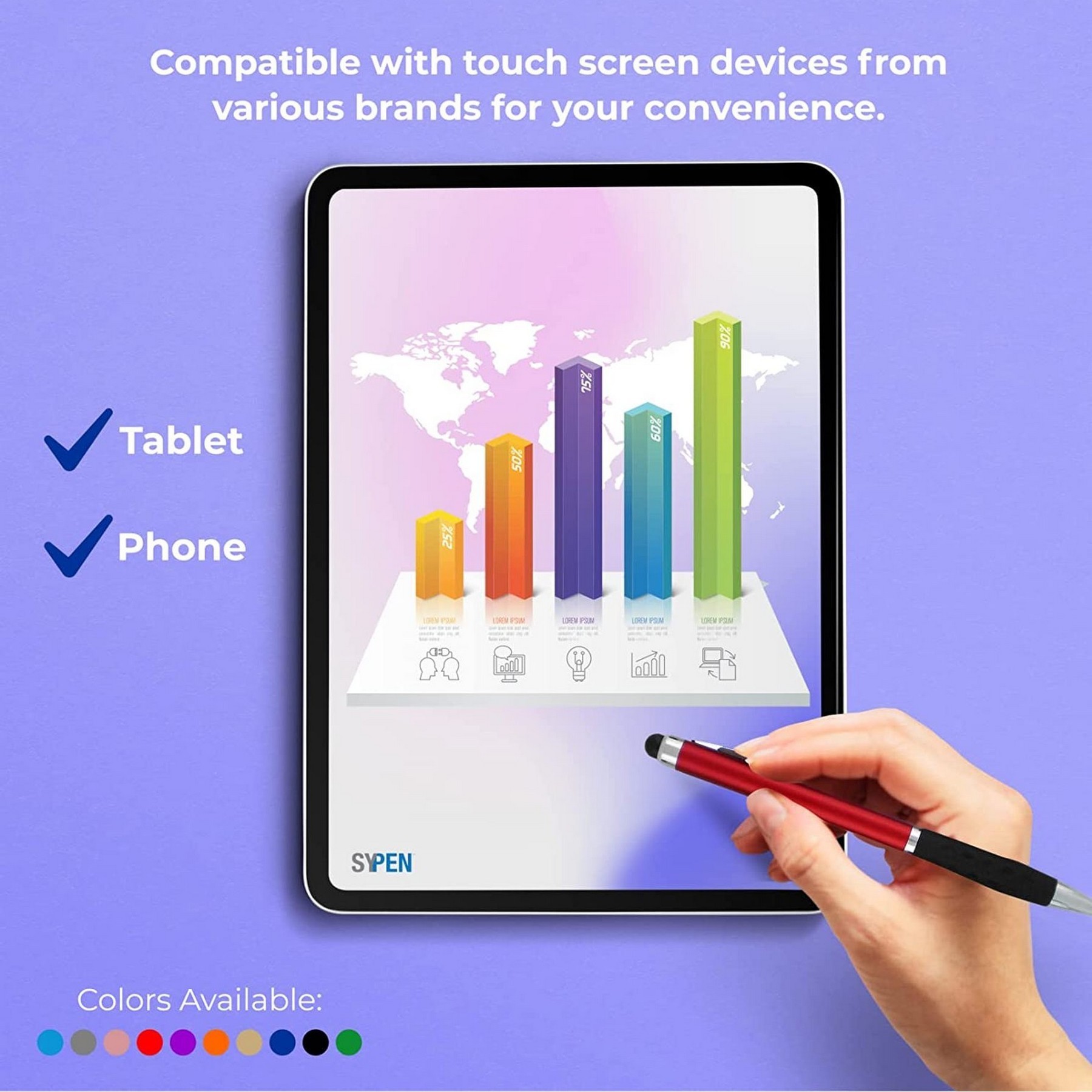 2 In 1 Capacitive Touch Screen Stylus Pens With Ballpoint 1