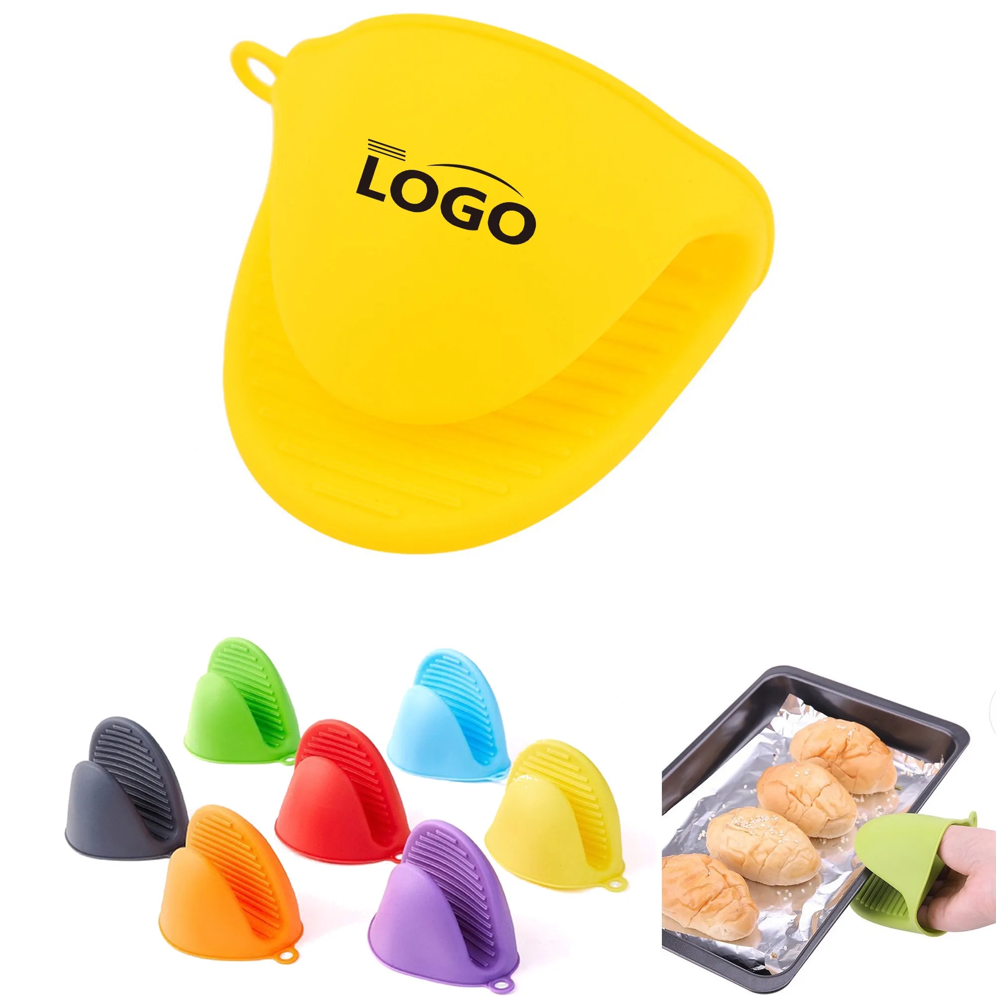 Anti Slip Silicone Kitchen Gloves MOQ 10pcs 4
