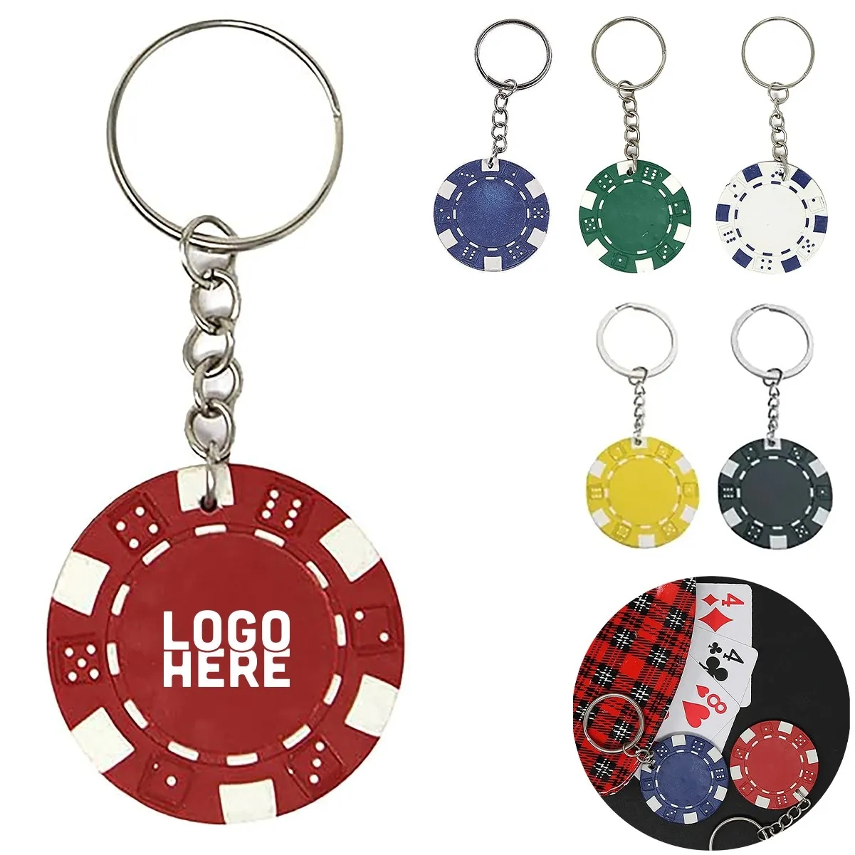 Poker Chip Keychain 5