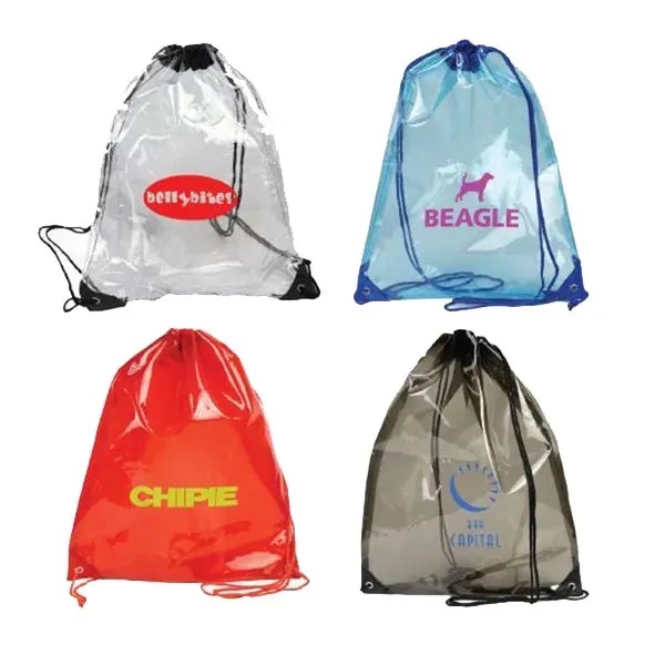 Clear Drawstring Bag