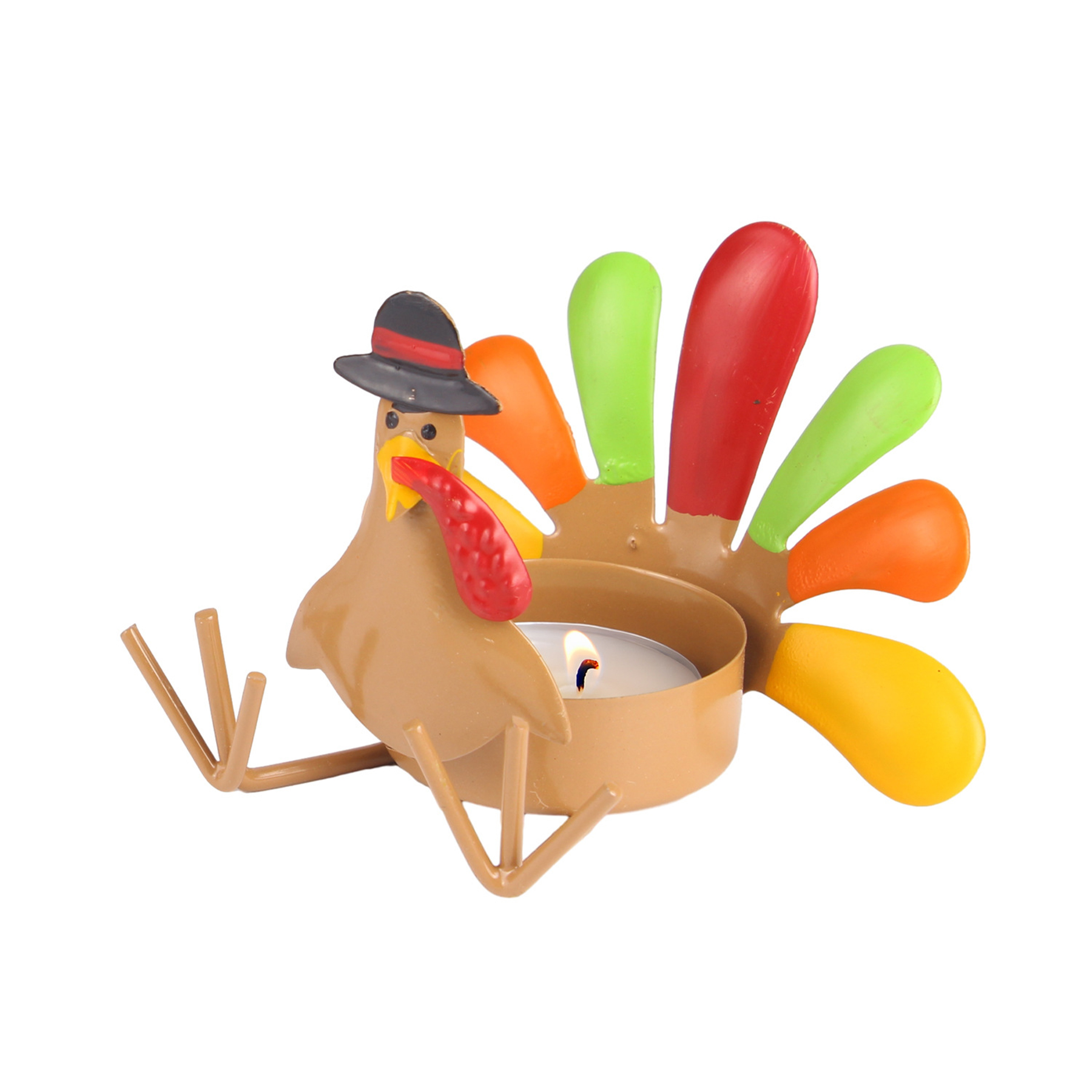 Thanksgiving Turkey Tealight Candle Holder 7