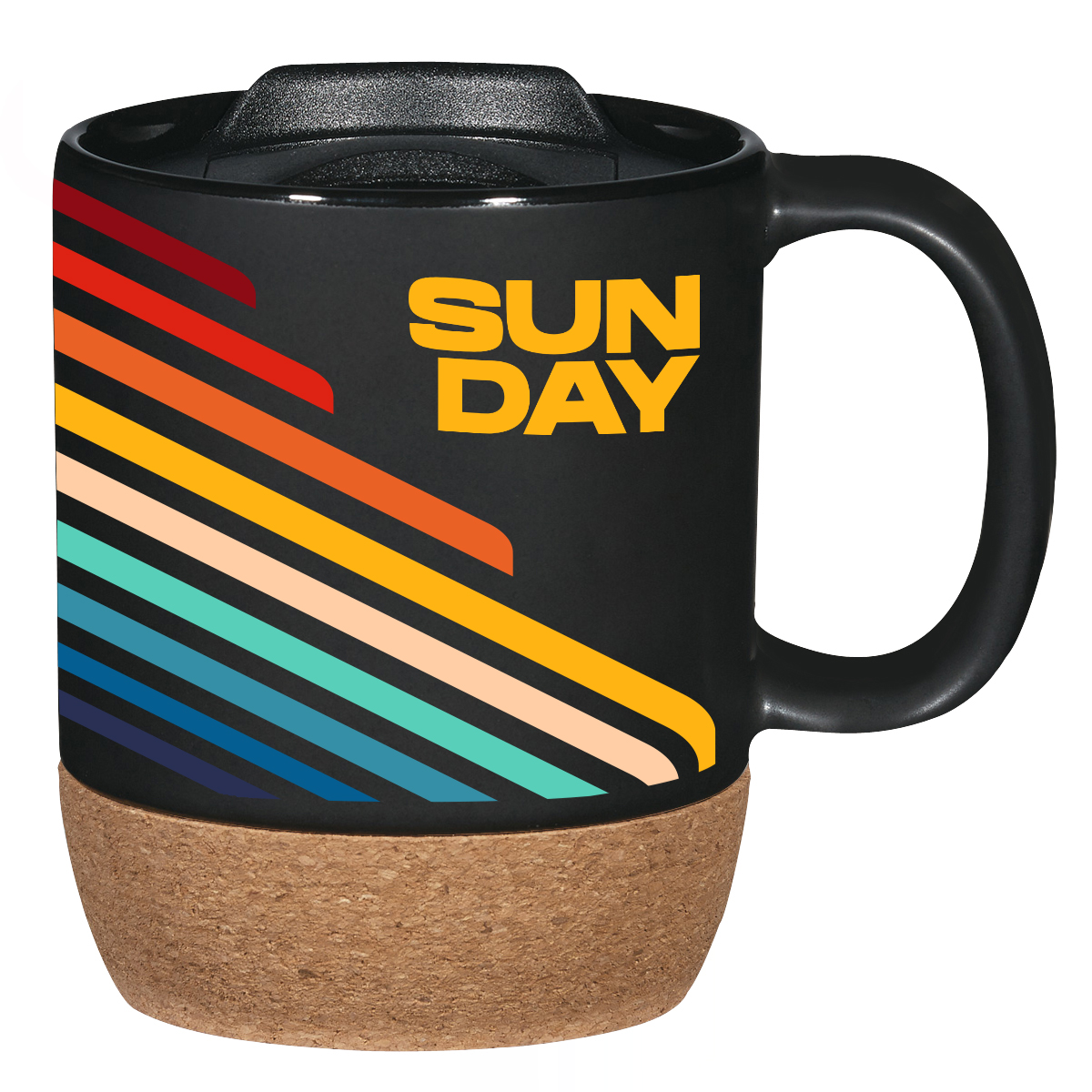14 Oz. Full Color Cork Base Ceramic Mug 3
