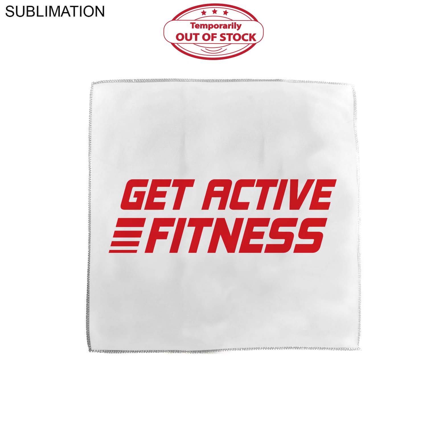 Microfiber Moisture Wicking, Cooling, Sweat, Suede Towel, 15x15, Sublimated 1-color or Full Color