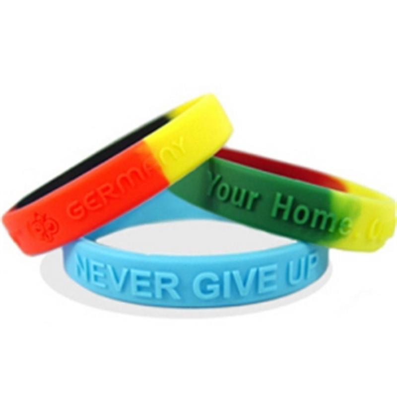 Custom Anti-Mosquito Embossed Silicone Wristbands 3