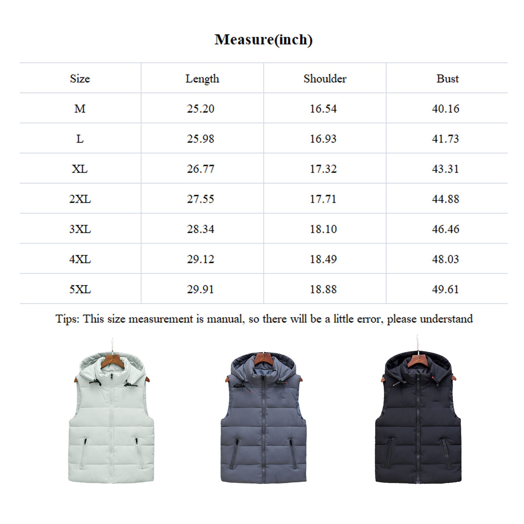 Padded Jacket Coat Vest 5