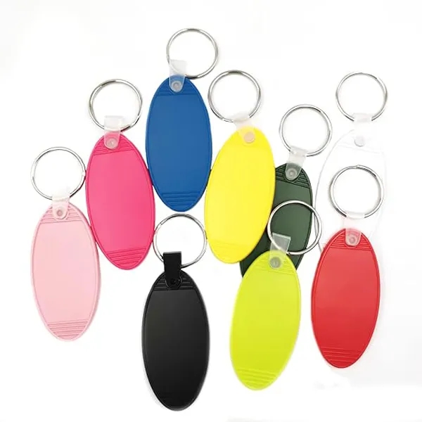 Oval Plastic Hotel Key Tags 6