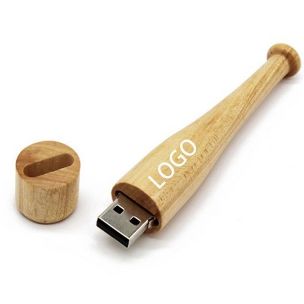 16GB Novelty Wooden Baseball Bat Model USB Flash Driver 2
