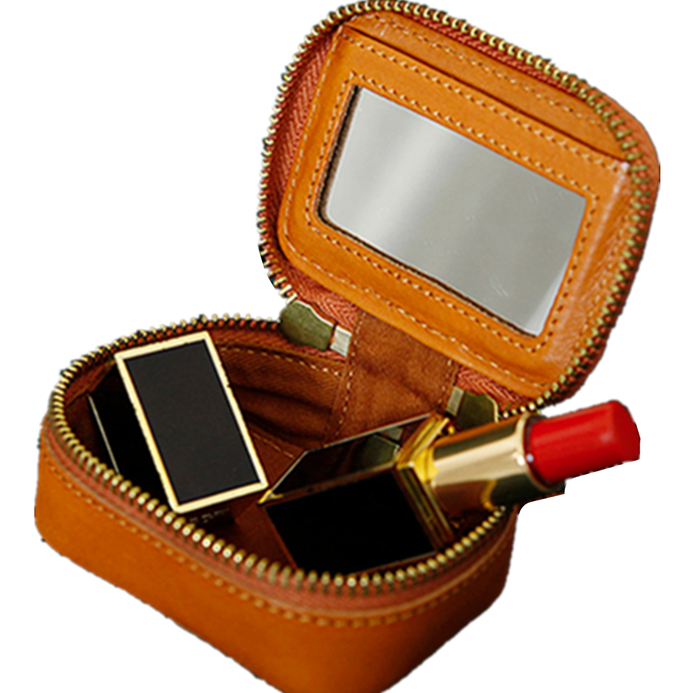 Leather Lipsticks With Mirror Organizer 2