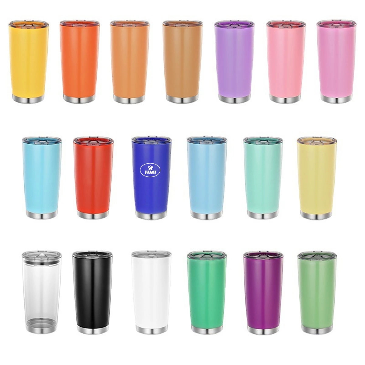 20Oz Plastic Tumbler With Lid 4