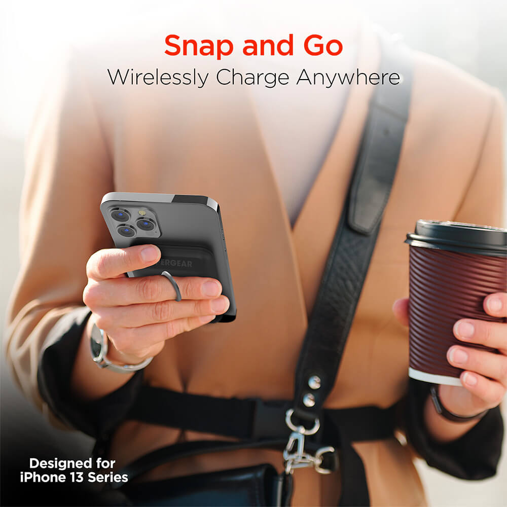 HyperGear 5000mAh Magnetic Wireless Power Bank for iPhone 12+ Series 8