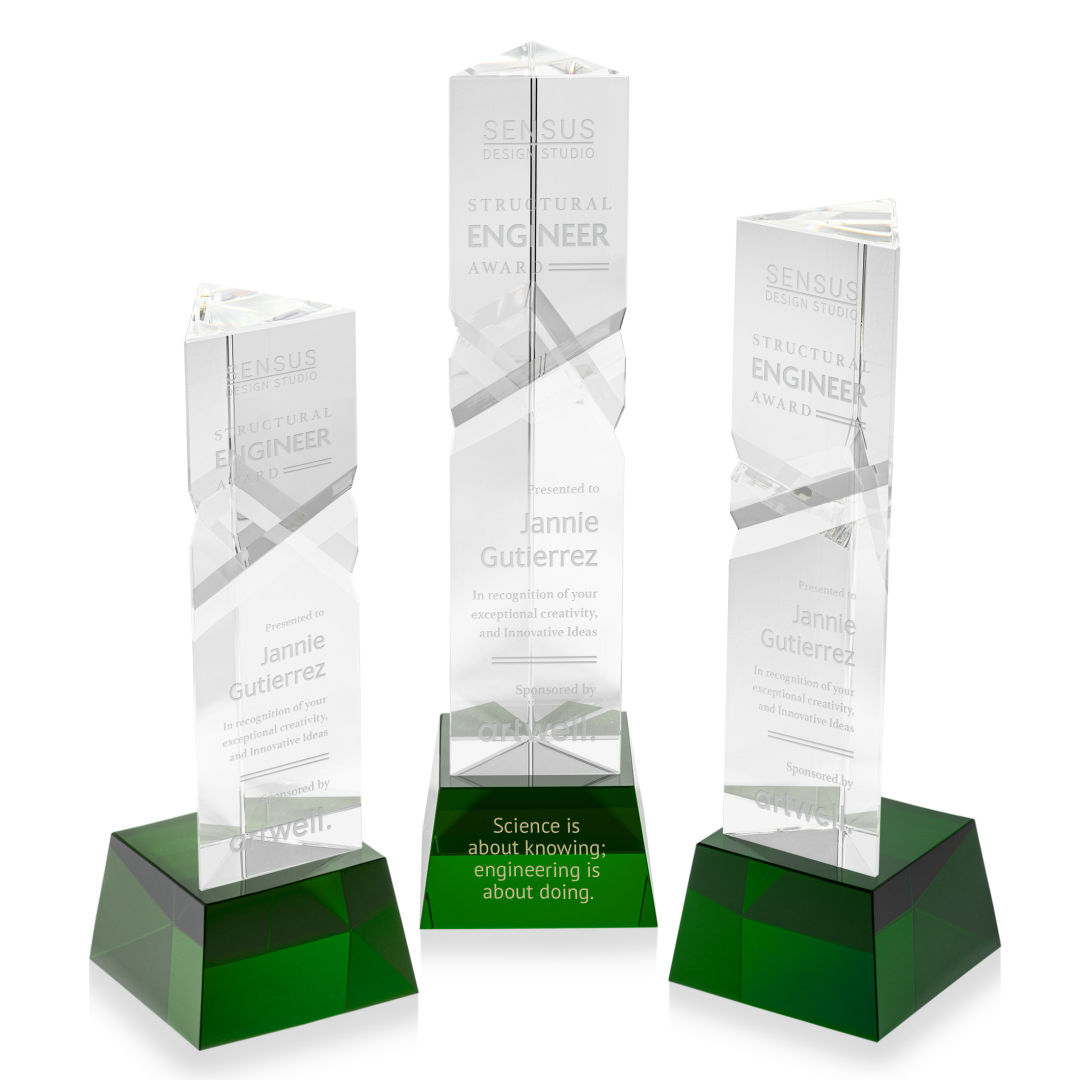Oakham Award on Robson Base - Green 4