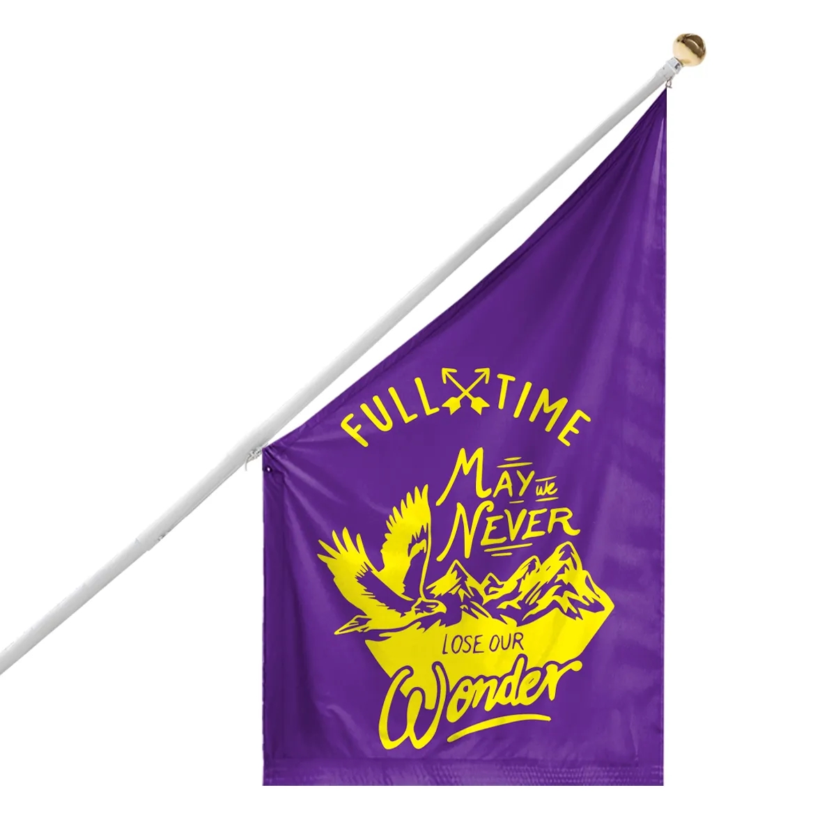 Screen Sublimation Building Flags 6.93' x 4' 5