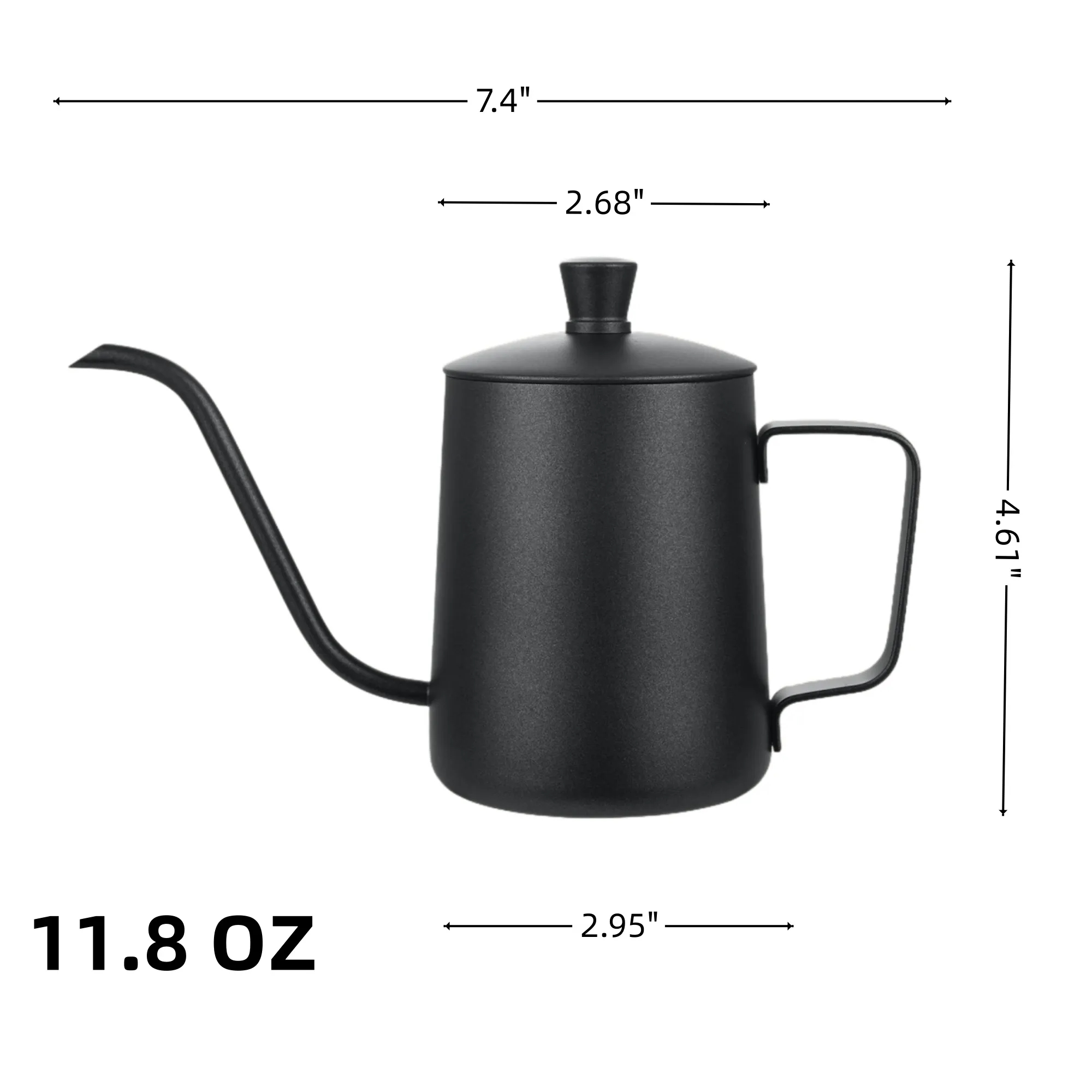 11.8 Oz Gooseneck Pour Over Coffee Kettle For Outdoor 6