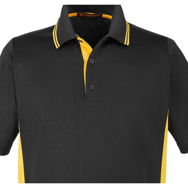 Harriton Men's Tall Flash Snag Protection Plus IL Colorblock Polo 2