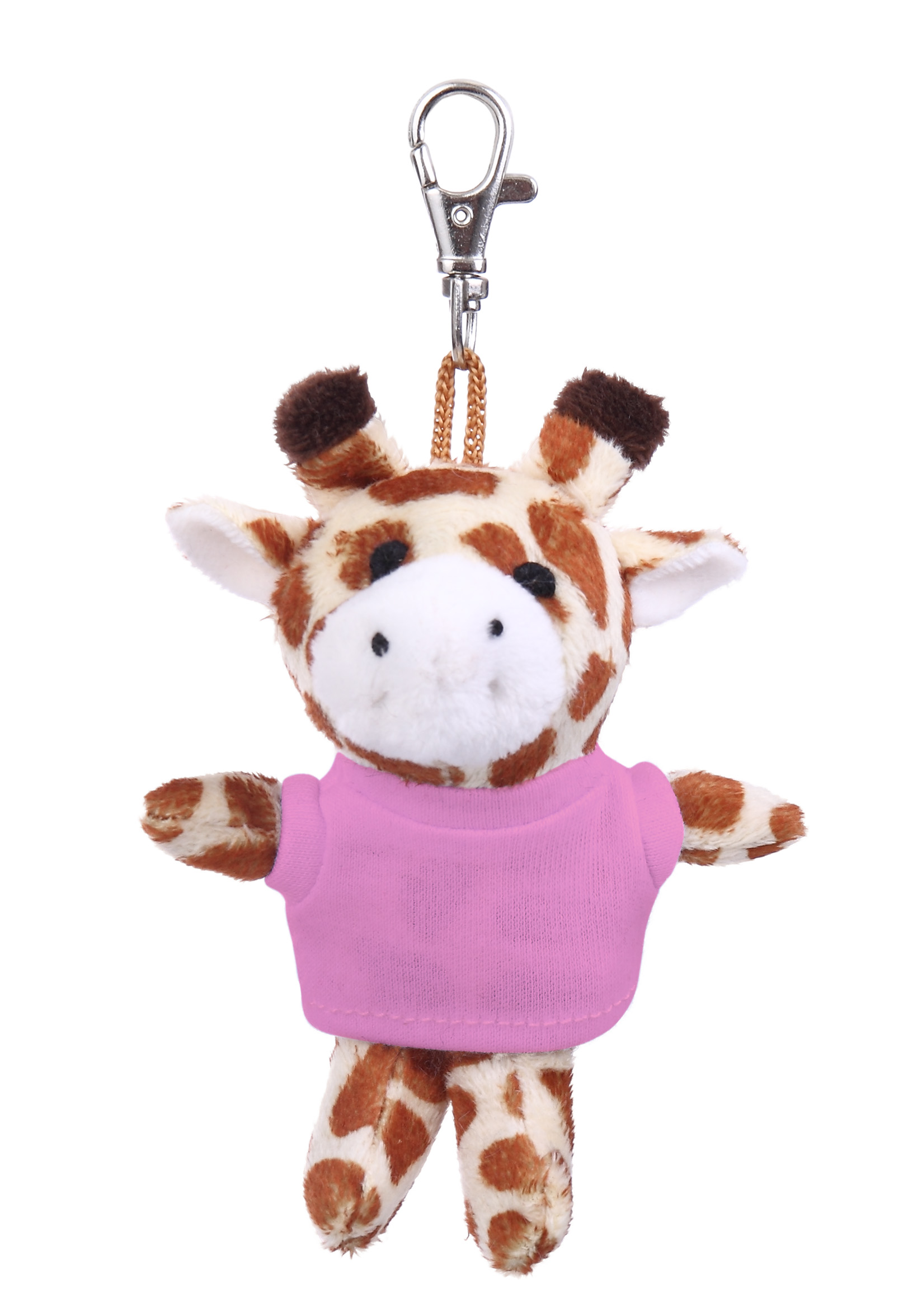 Soft Plush Giraffe Keychain with Tee 10