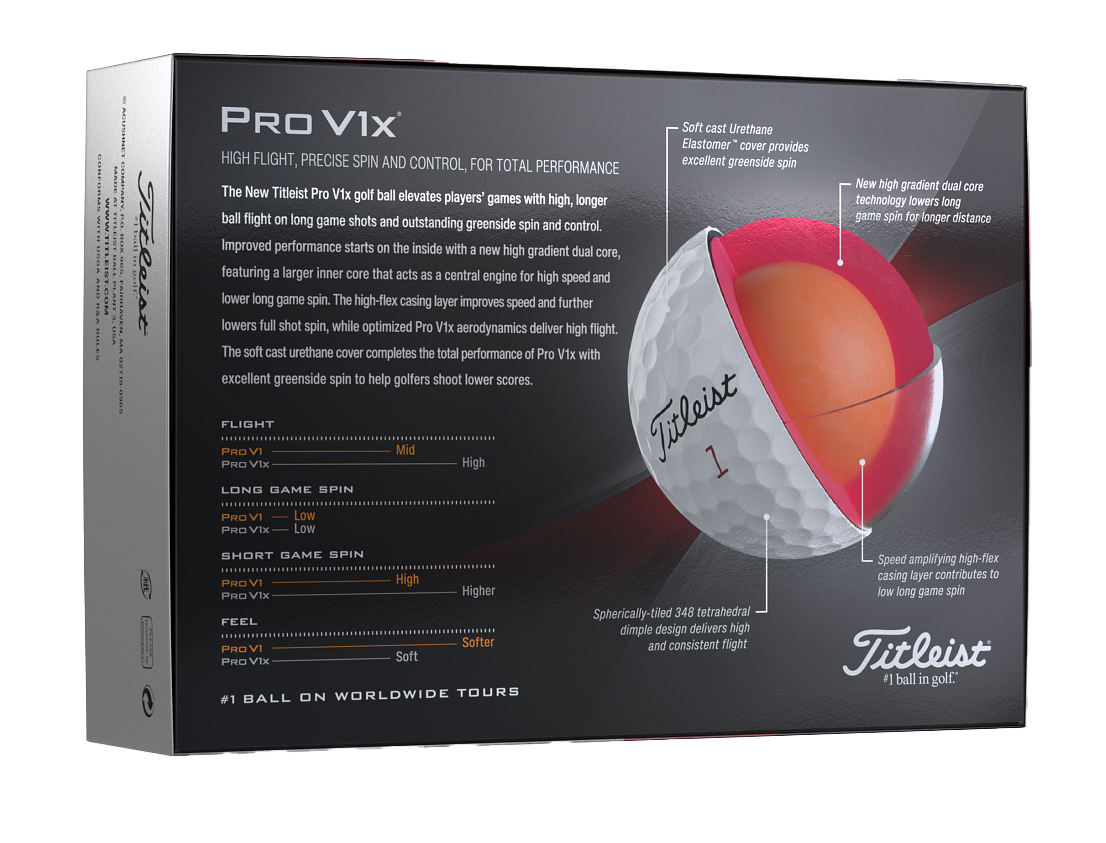 Titleist Pro V1x Golf Ball Standard Service 1