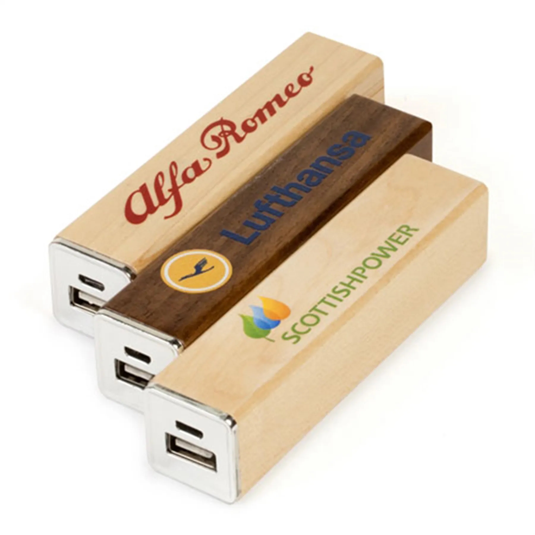 Wooden Power Bank - 2200 mAh - Maple 2
