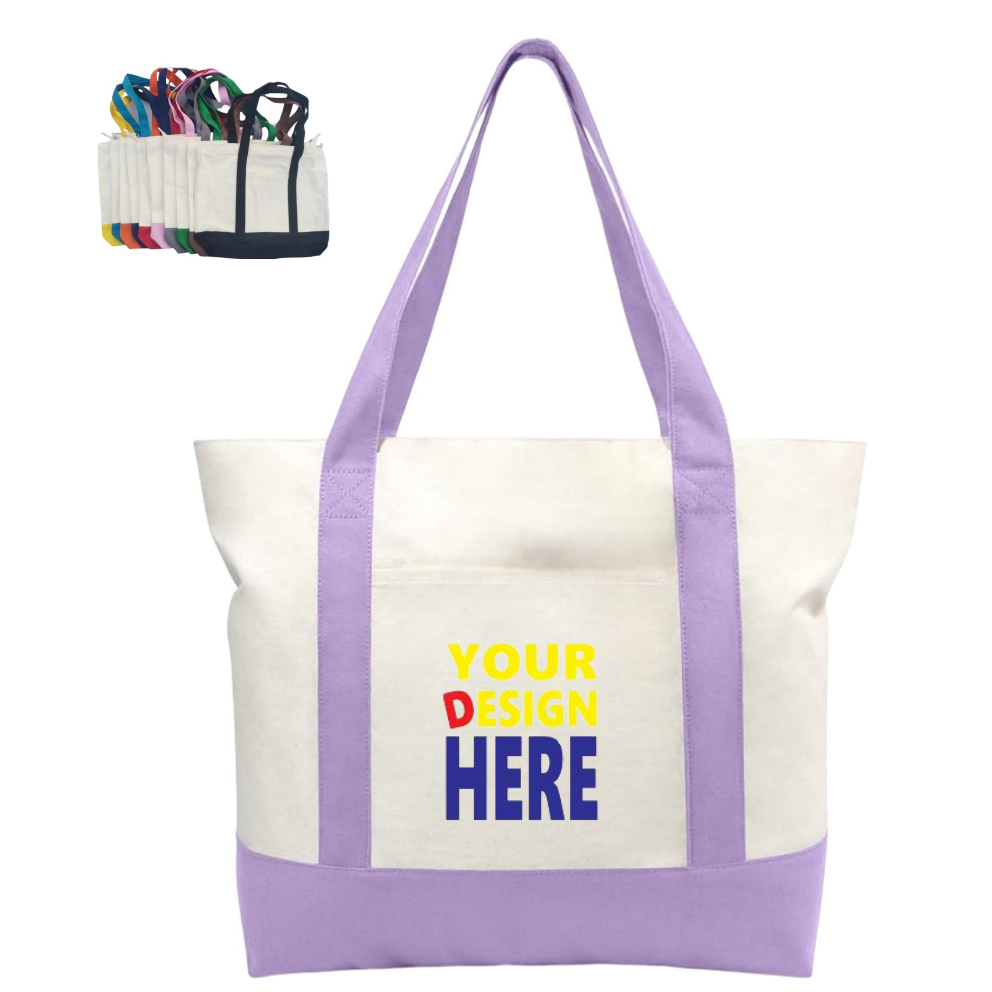Canvas Tote Bag With Handles, custom tote bag with logo imprint 2