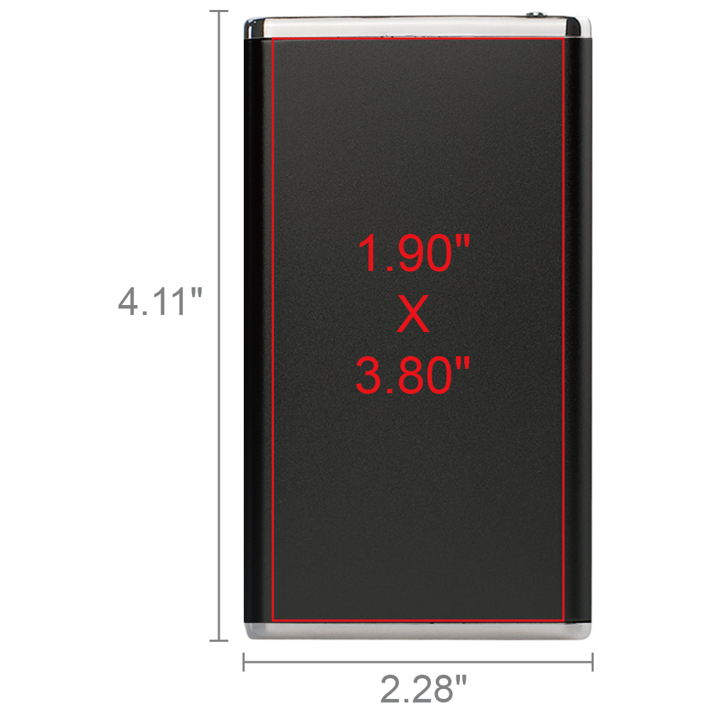 Winnemac Sleek Metallic Slim 3000mAh Power Bank 8