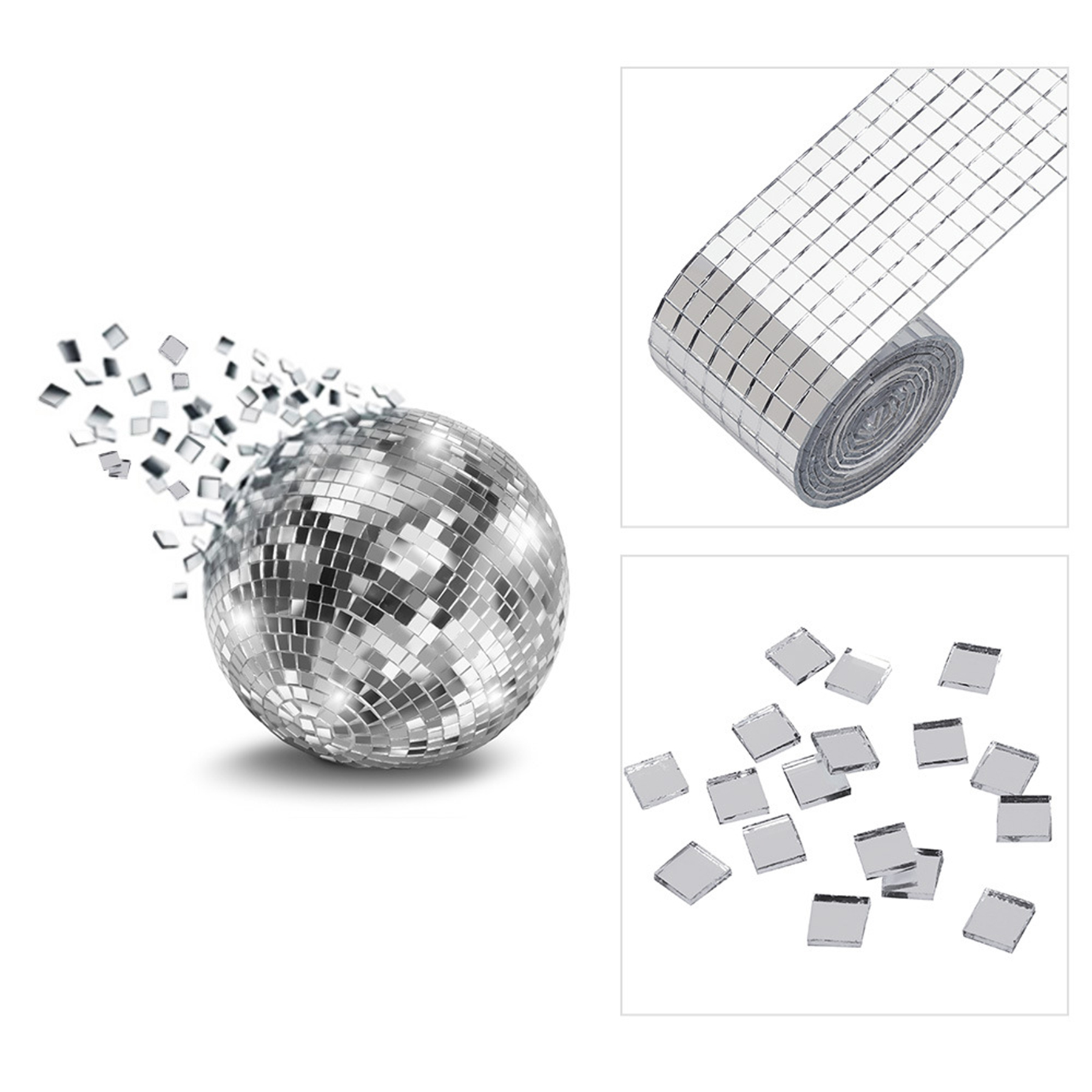 Self Adhesive Mosaic Glass Wall Sticker 2