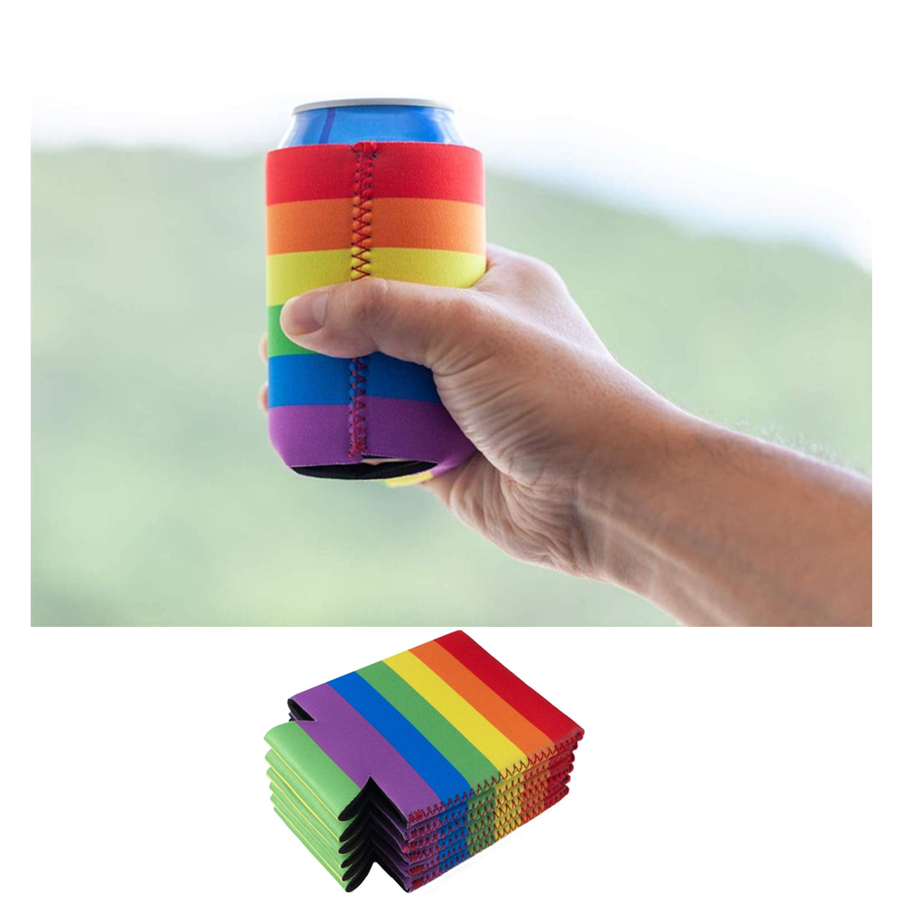 Neoprene Rainbow Can Coolie 4
