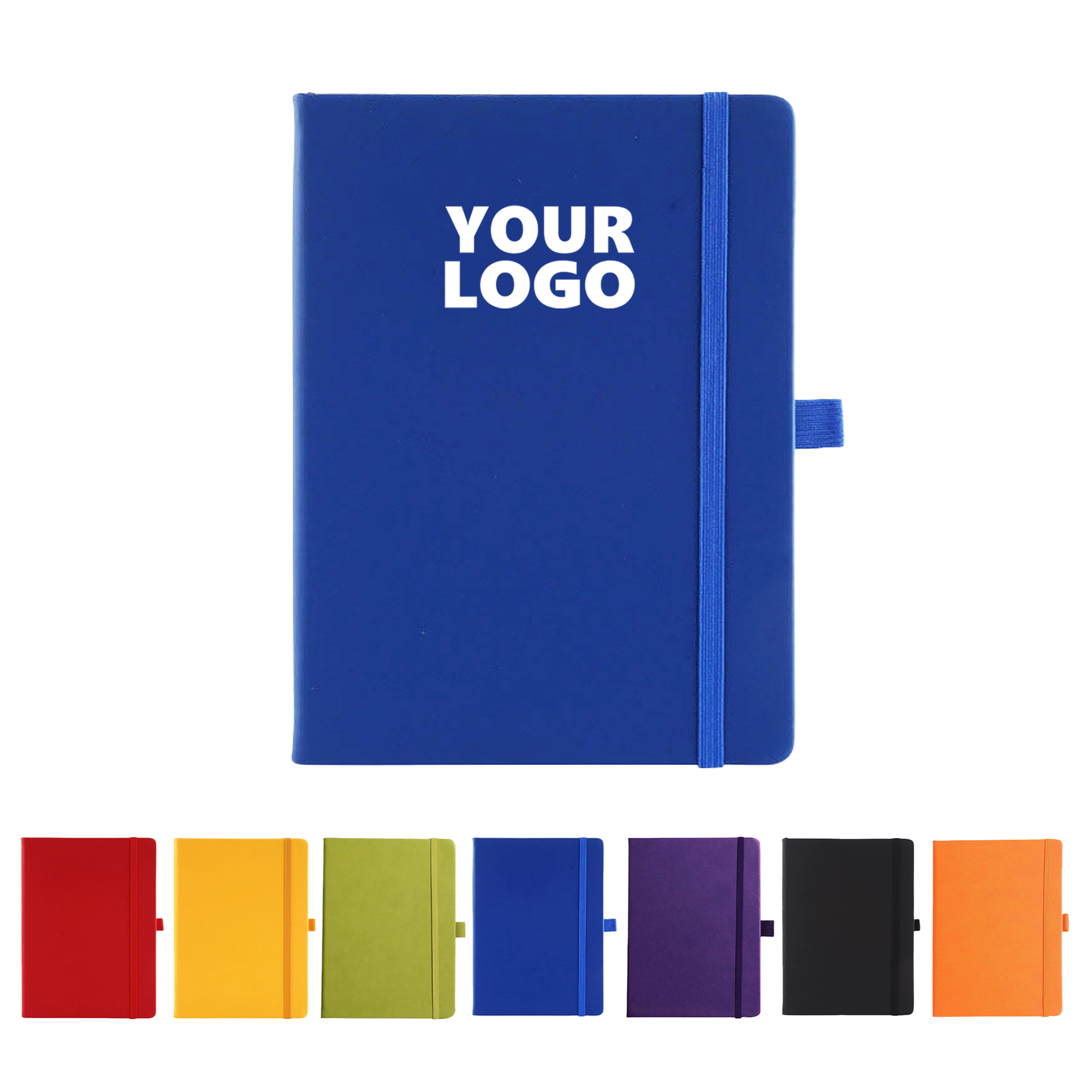 A5 Leather Notebook With Elastic Strap 2