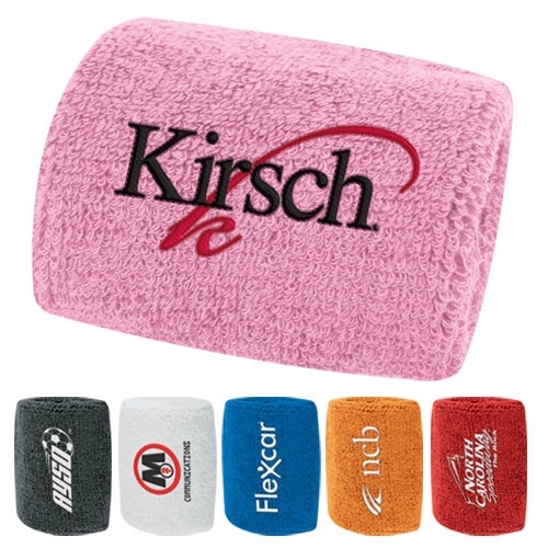 Embroidery Sports Terry Cotton Wristband Sweatband 12