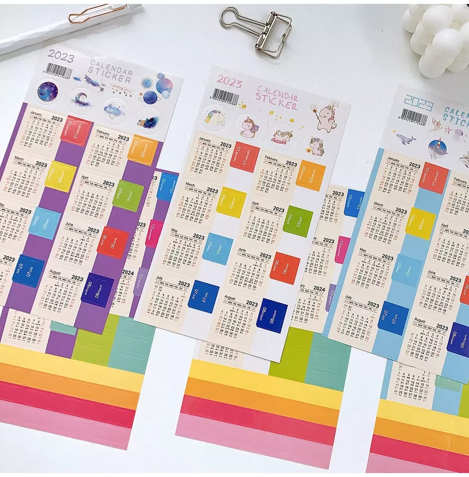 2024 Sticker Calendar 1