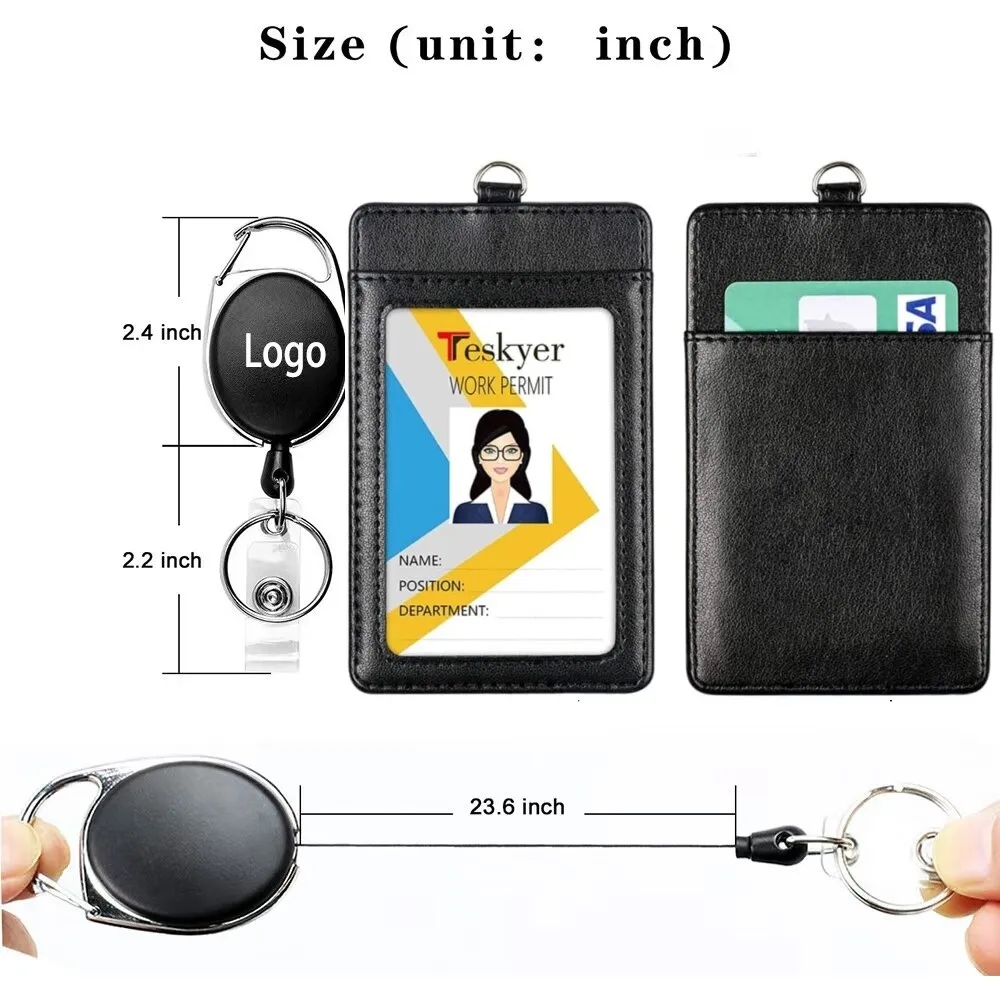 Double-Sided Multi-Position ID Card Holder 9